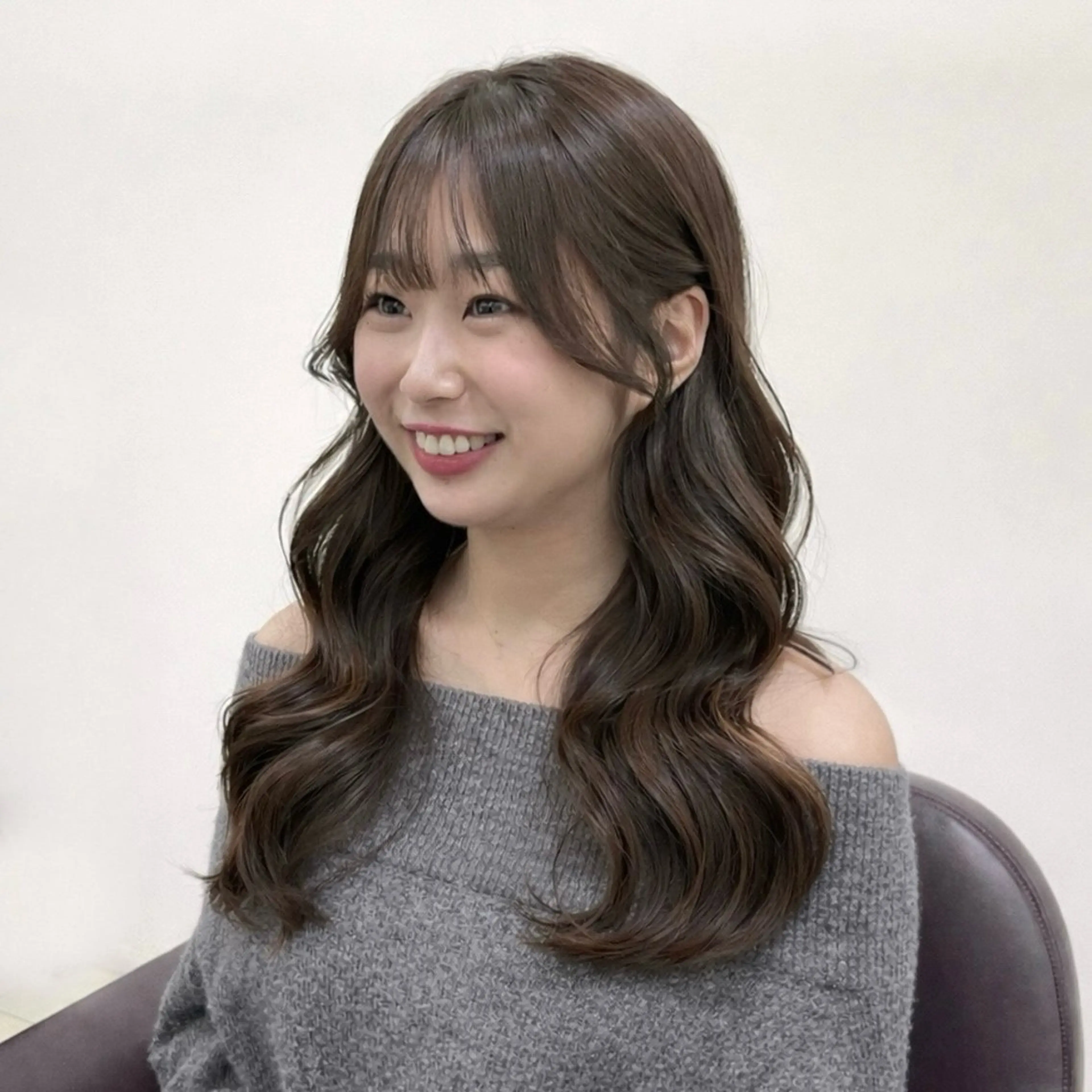 ロング カット ヘアカラー ヘアセット/透明感 カラー/あんりんのヘアスタイル