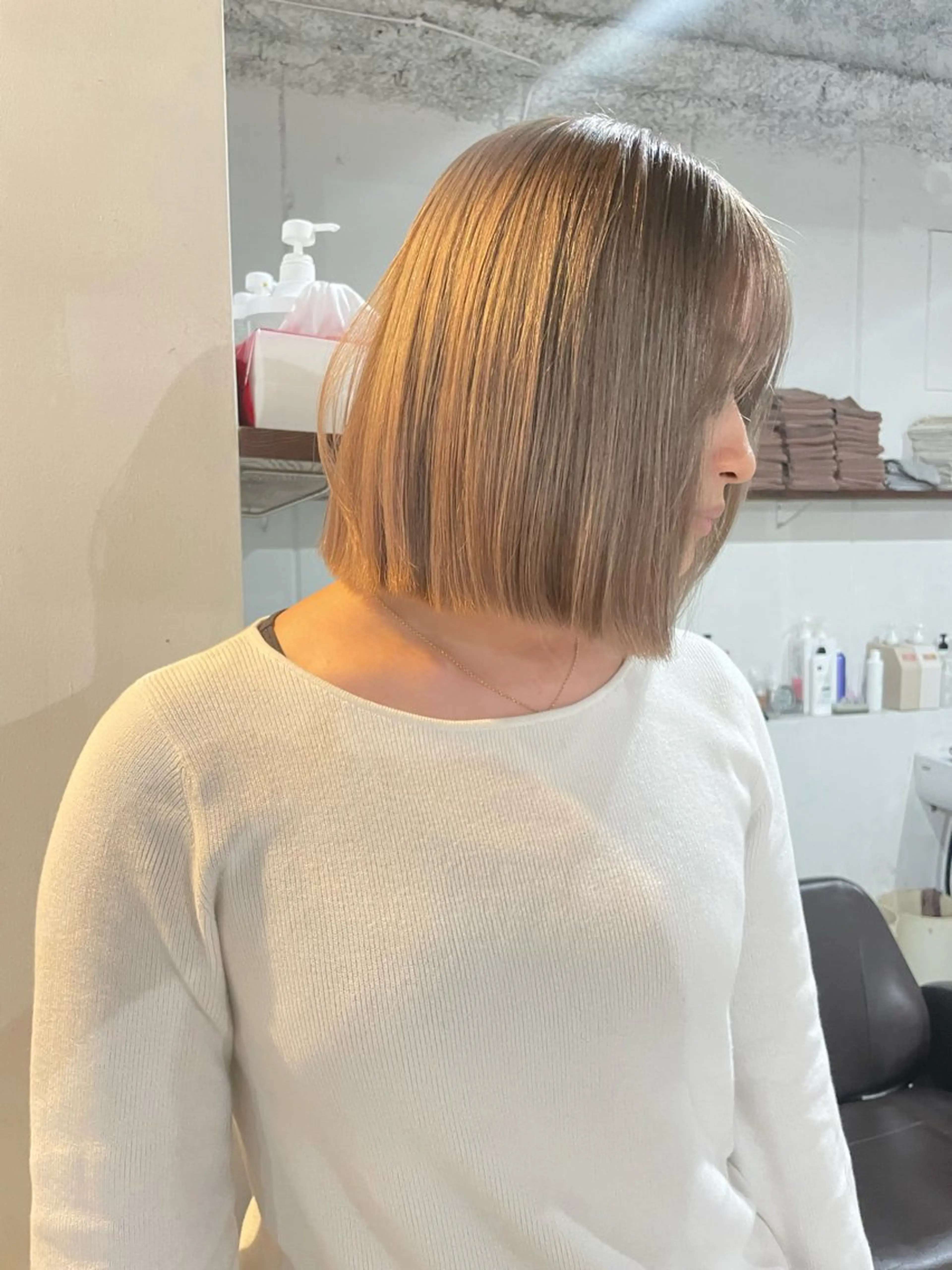 ミディアム ヘアカラー 田代 さつきのヘアスタイル