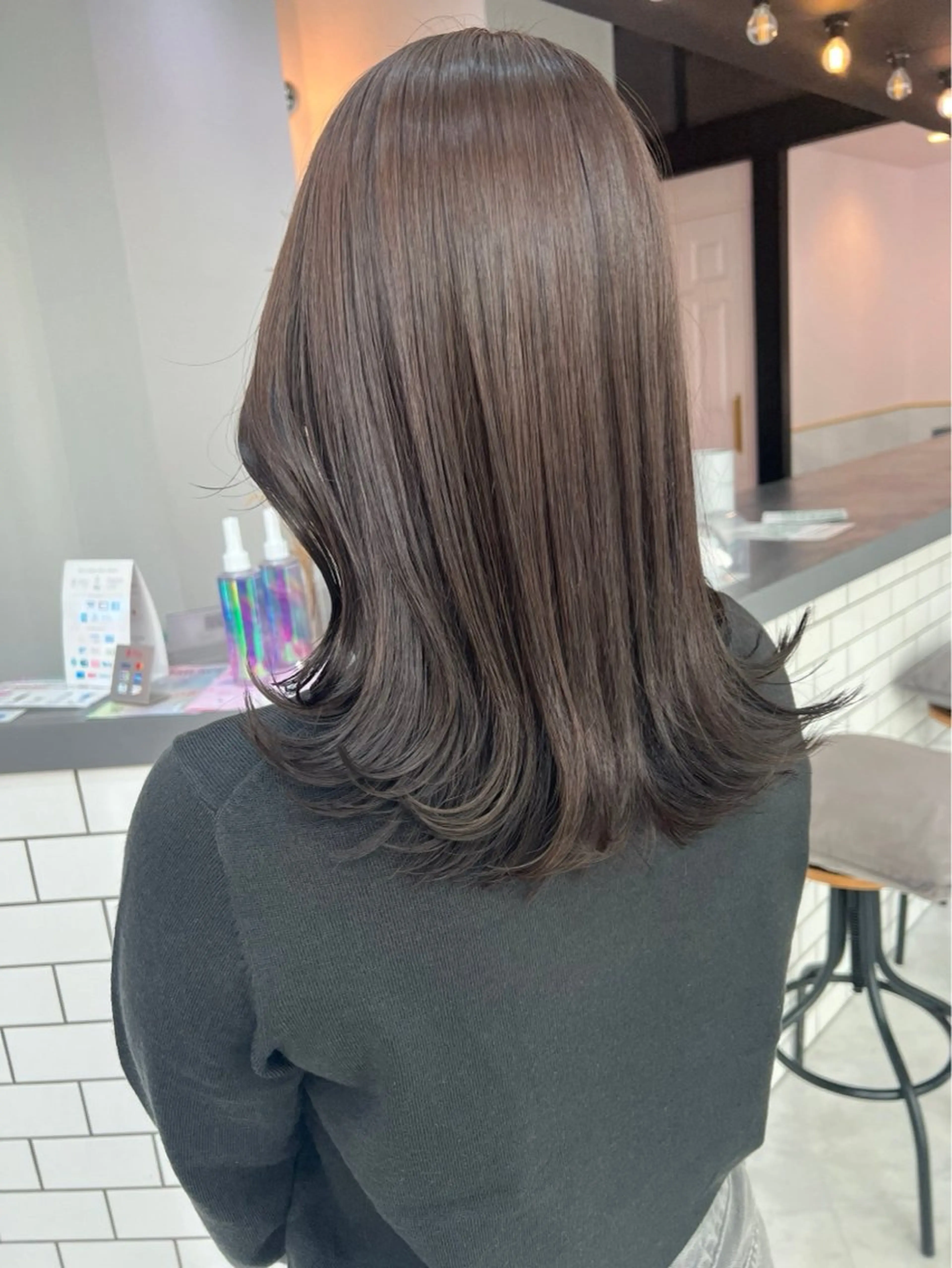 セミロング カラー 🍀︎Reika 🍀のヘアスタイル