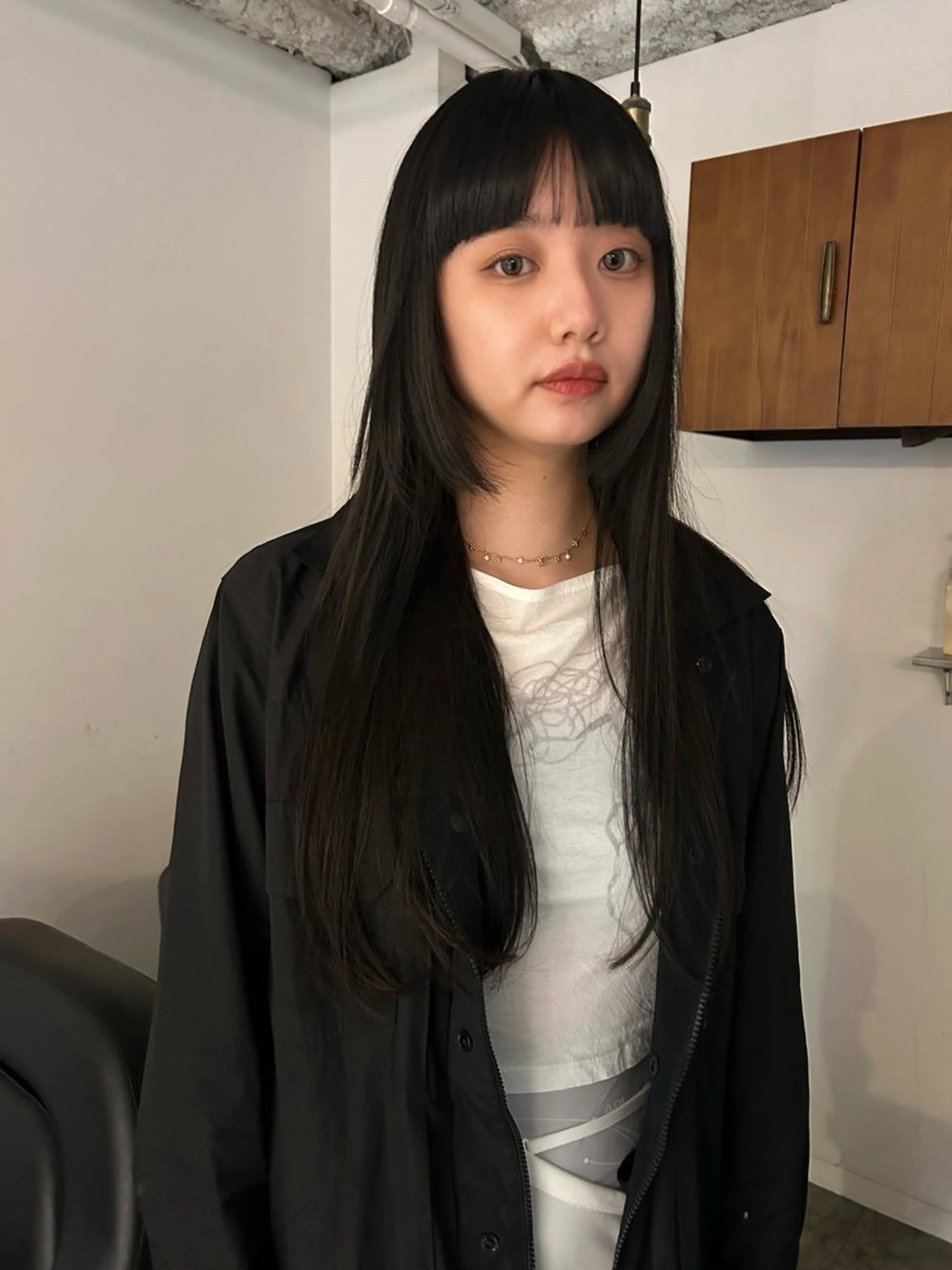 ロング カラー 姫カット カット ヘアカラー トリートメント 村上雅人 ナチュラルモードのヘアスタイル