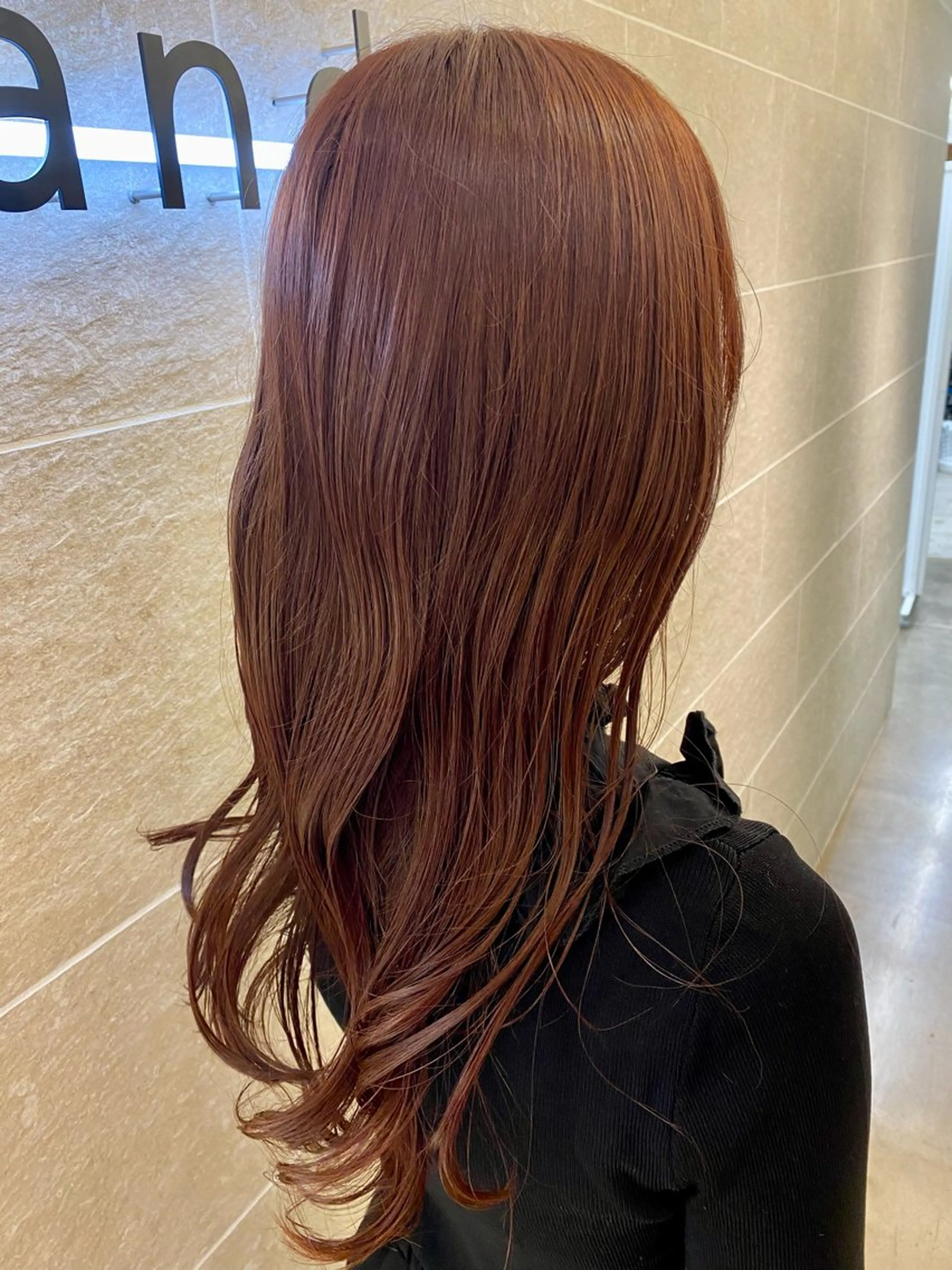 ロング カラー ベージュカラー ピンクカラー ピンクベージュ 縮毛矯正/艶カラー /髪質改善/せいぎのヘアスタイル