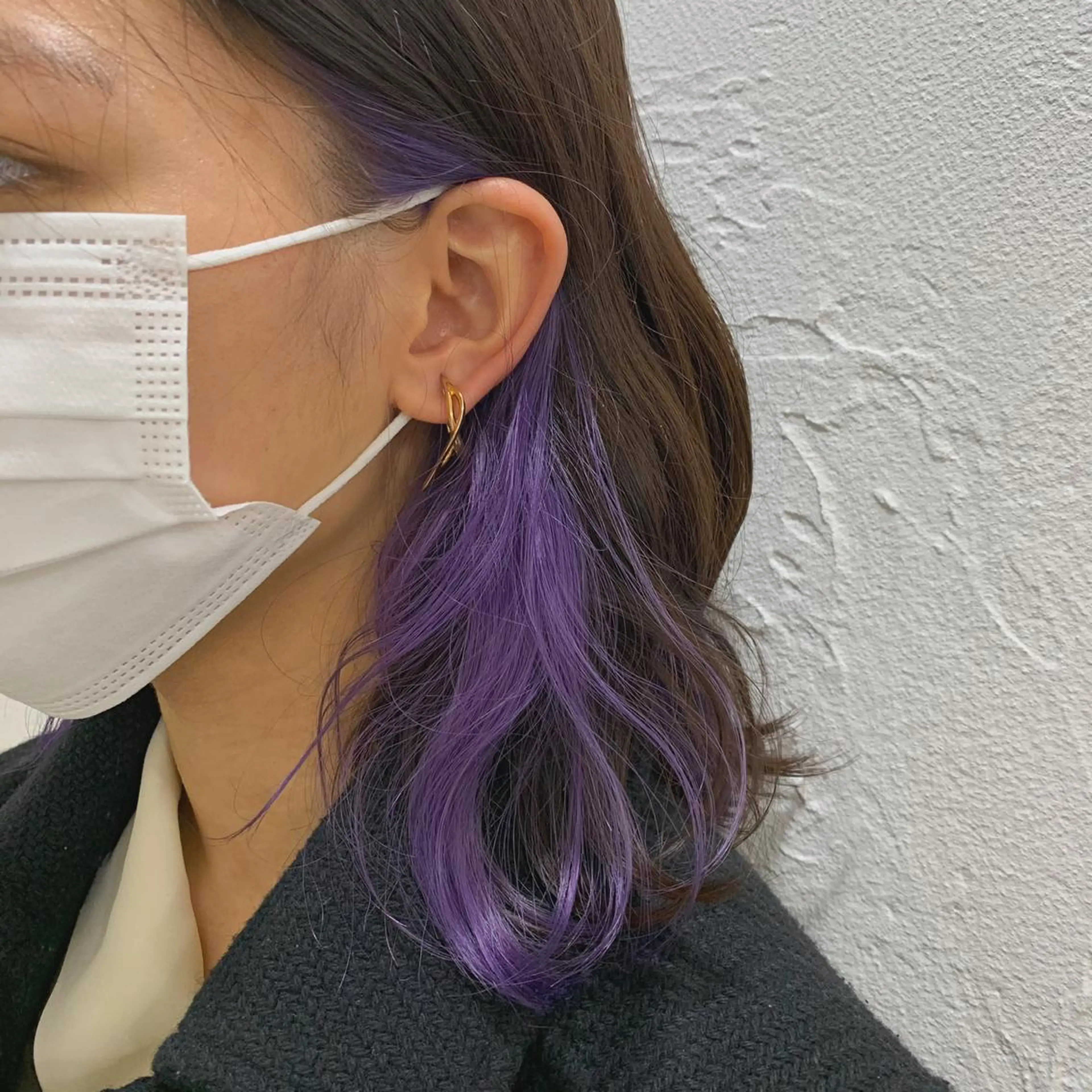 ミディアム カラー 小原 慧美のヘアスタイル