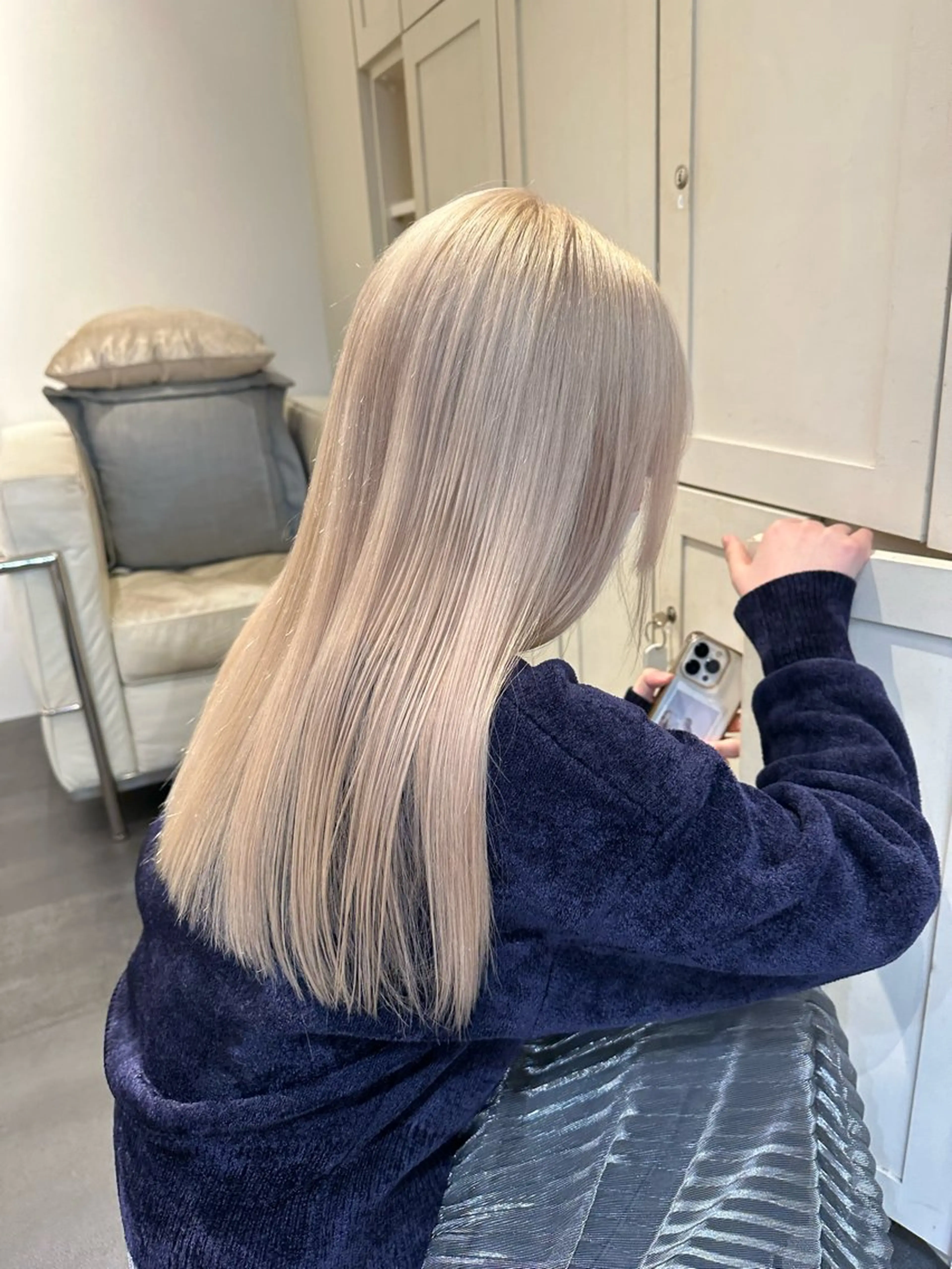 カラー 透明感ハイトーン🐩 原宿/yumekaのヘアスタイル