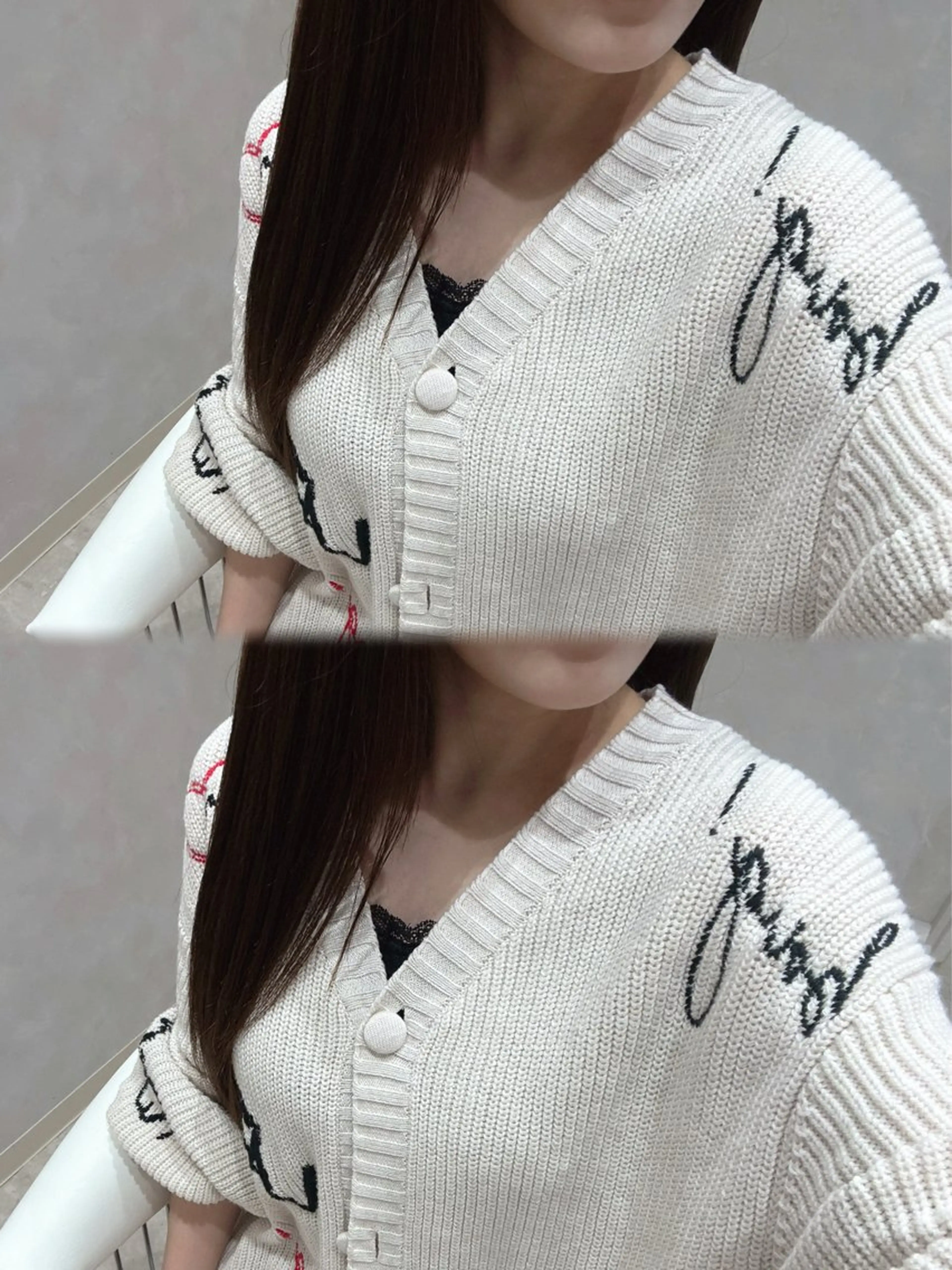 ロング 縮毛矯正 トリートメント 上品♡韓国レイヤー ‎🤍のの‎🤍のヘアスタイル