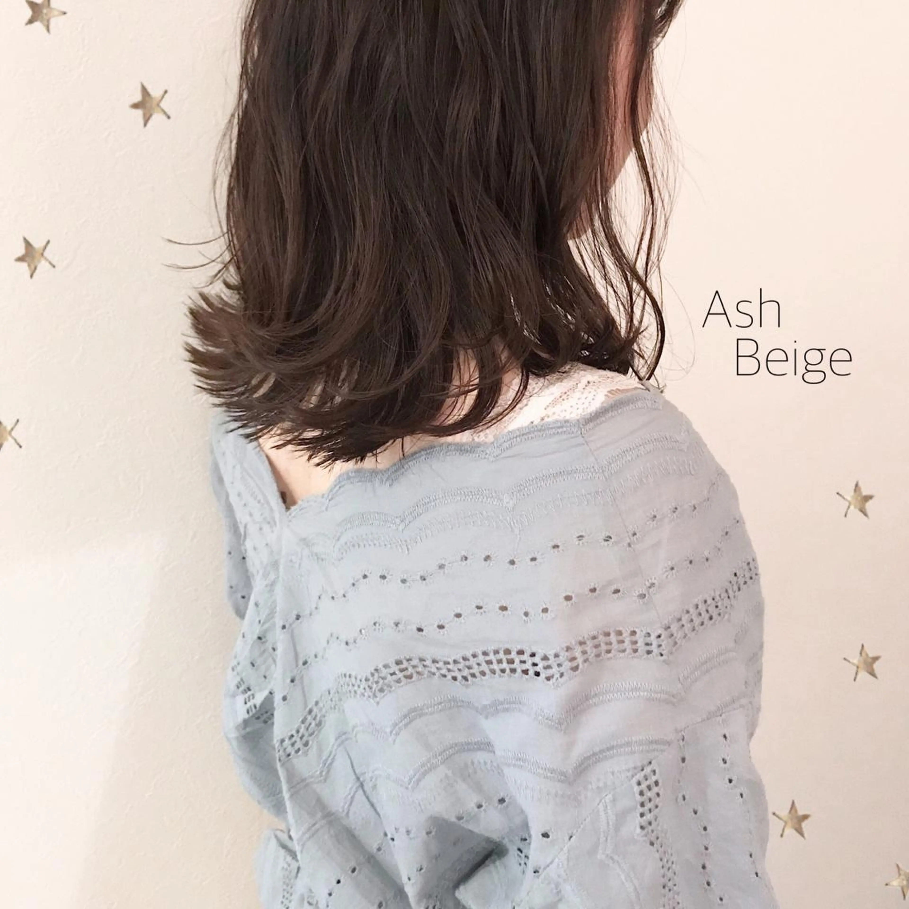 ミディアム カラー 市川 千夏のヘアスタイル