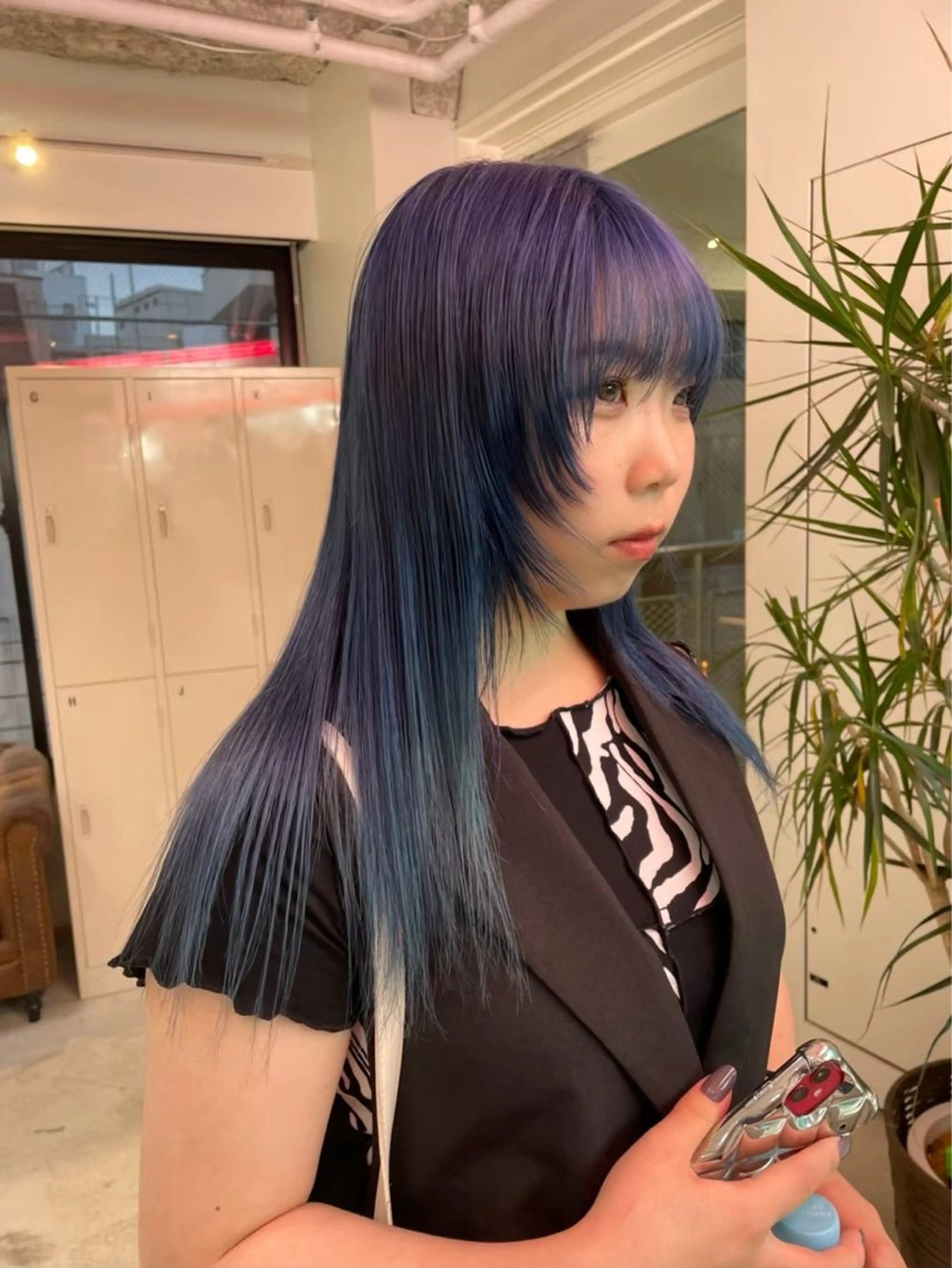 カラー ヘアカラー トリートメント ヘアセット レイヤーボブ🎵 ブリーチ/りりのヘアスタイル