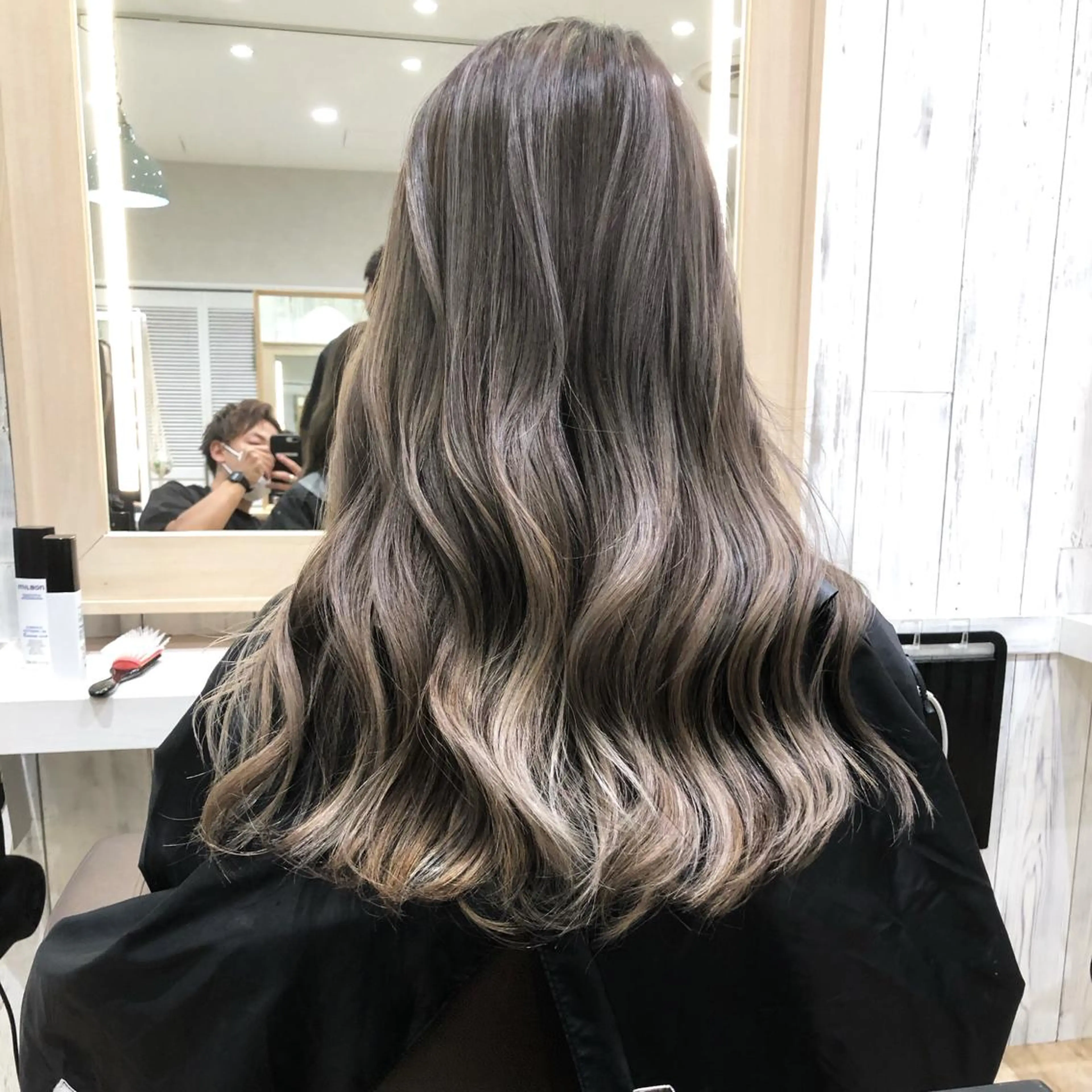 ロング タナカ タクヤのヘアスタイル