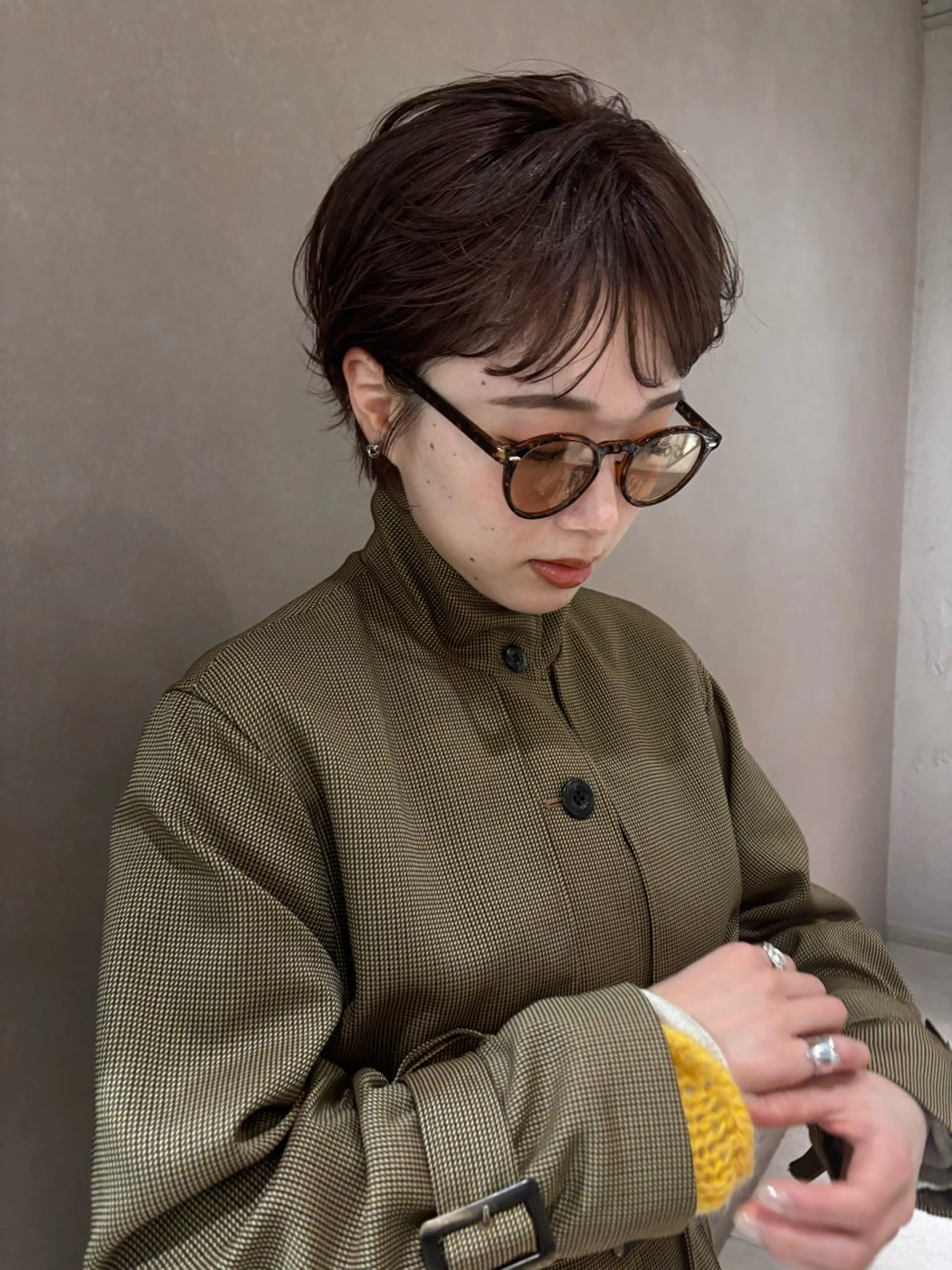 ショート カラー 渡邊 百咲のヘアスタイル