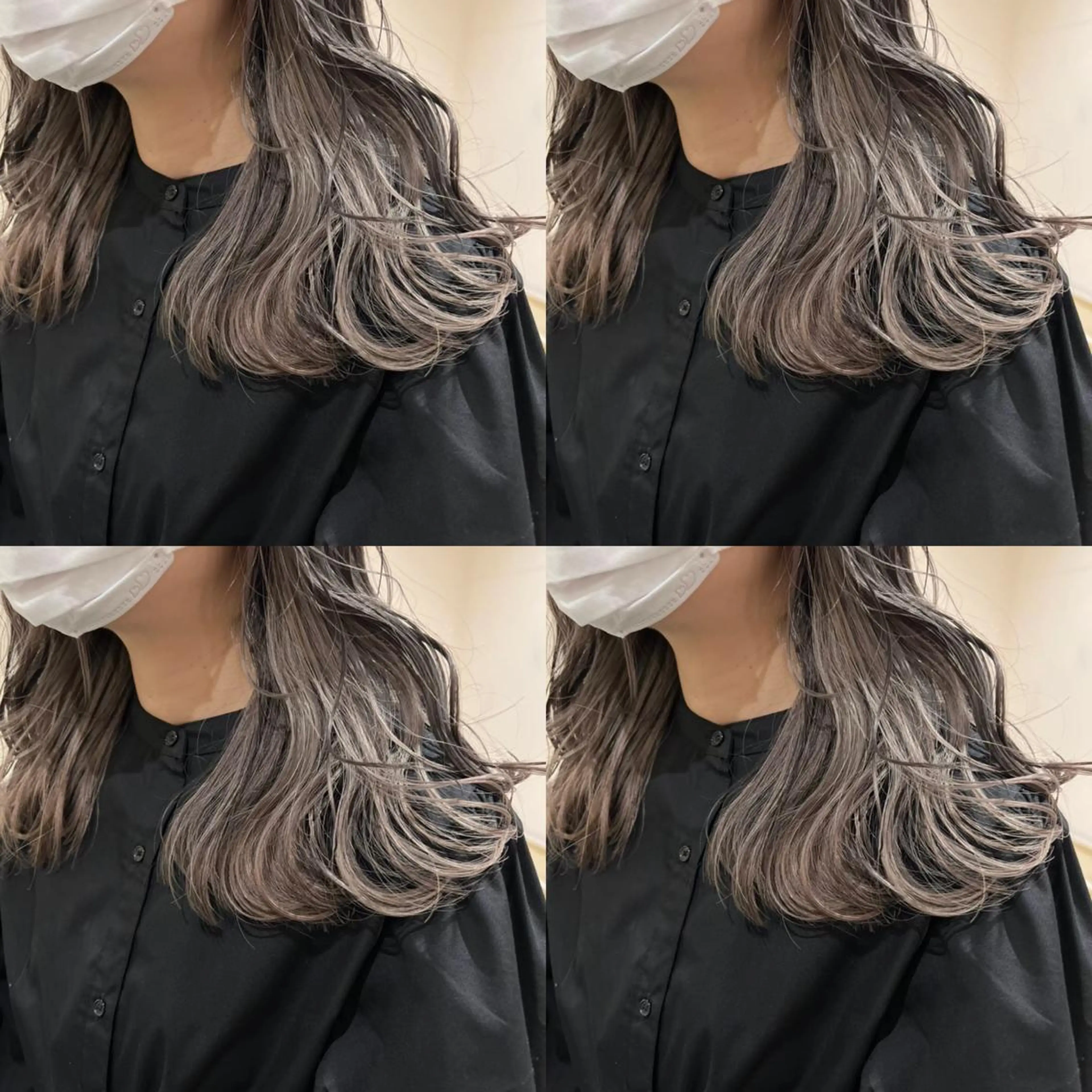 セミロング カラー ヘアアレンジ 💎韓国レイヤー ×エクステゆうま💎のヘアスタイル