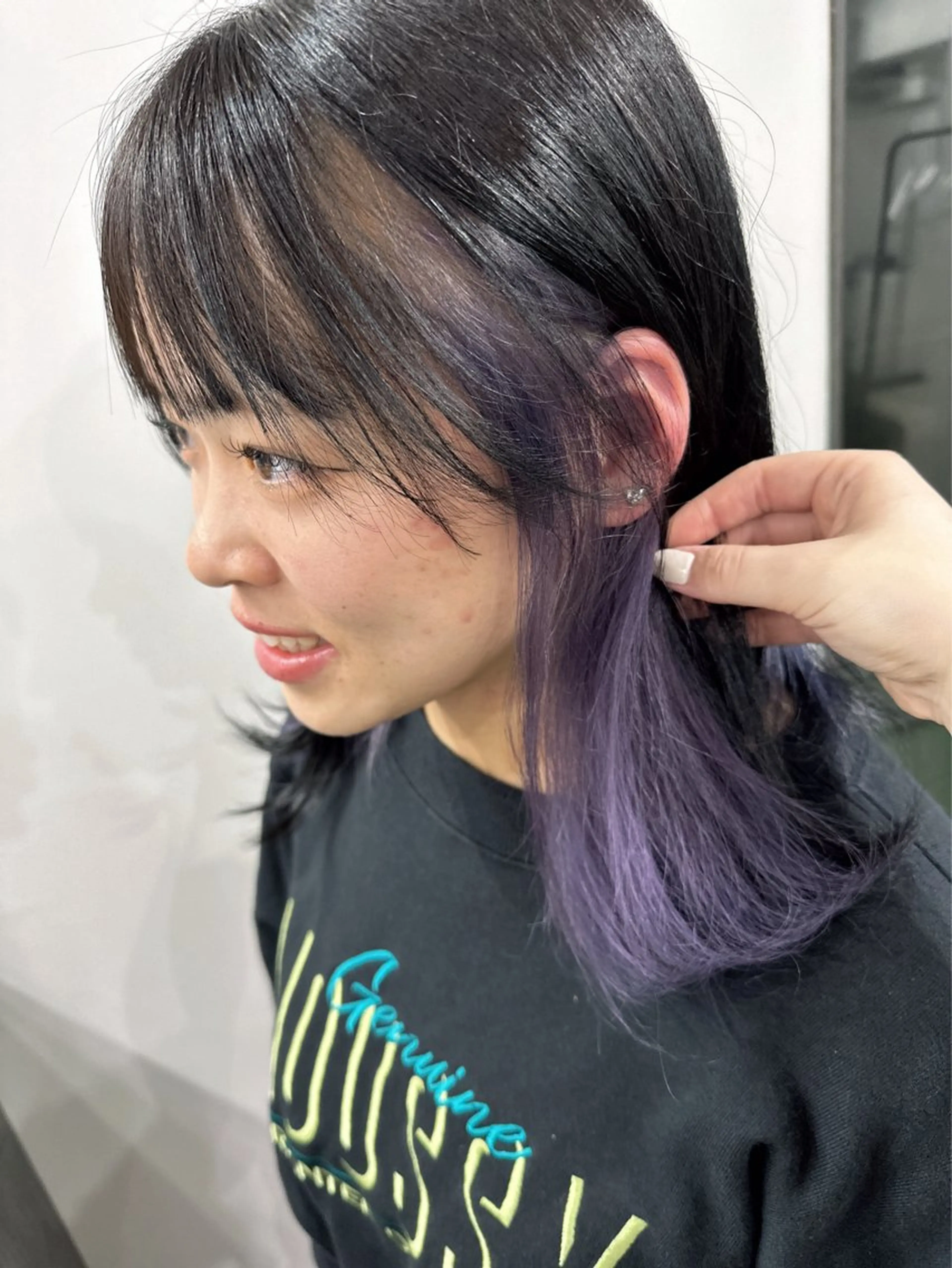 ミディアム カラー さあや 【透け感/艶感】のヘアスタイル