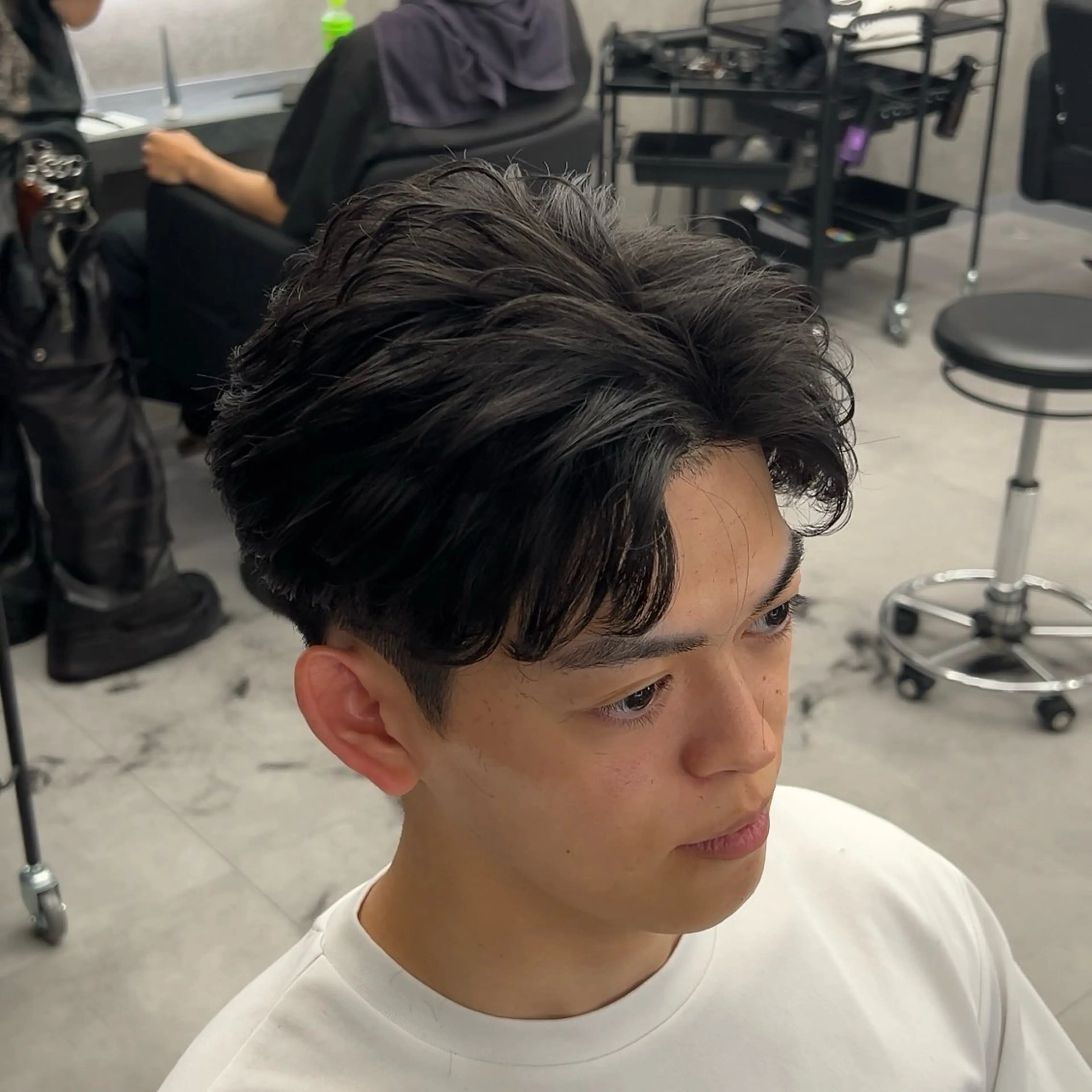 パーマ メンズ フェザーパーマ メンズパーマ 【札幌メンズ特化】 つばさ🔥のヘアスタイル