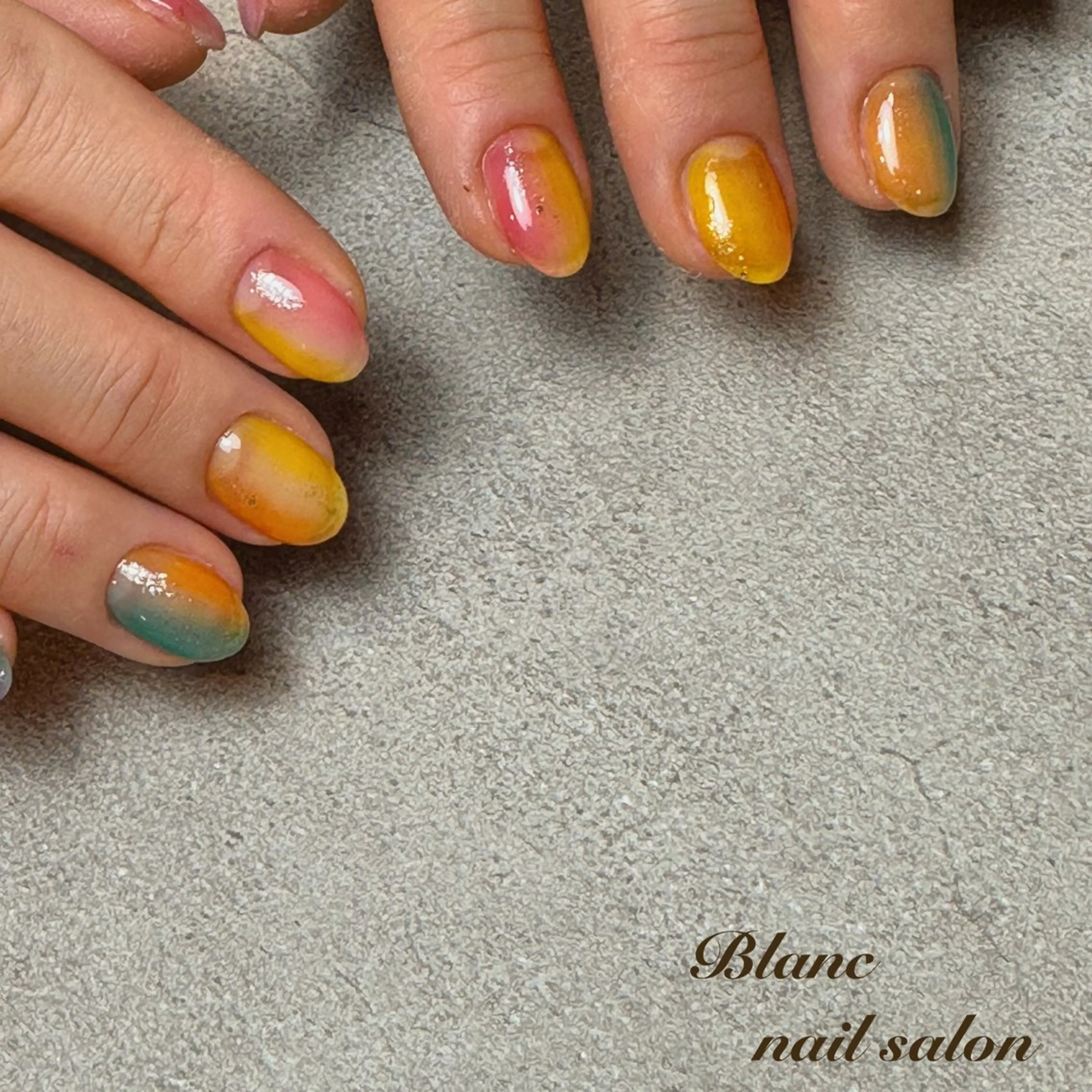 ショート Blanc ブランのネイルデザイン