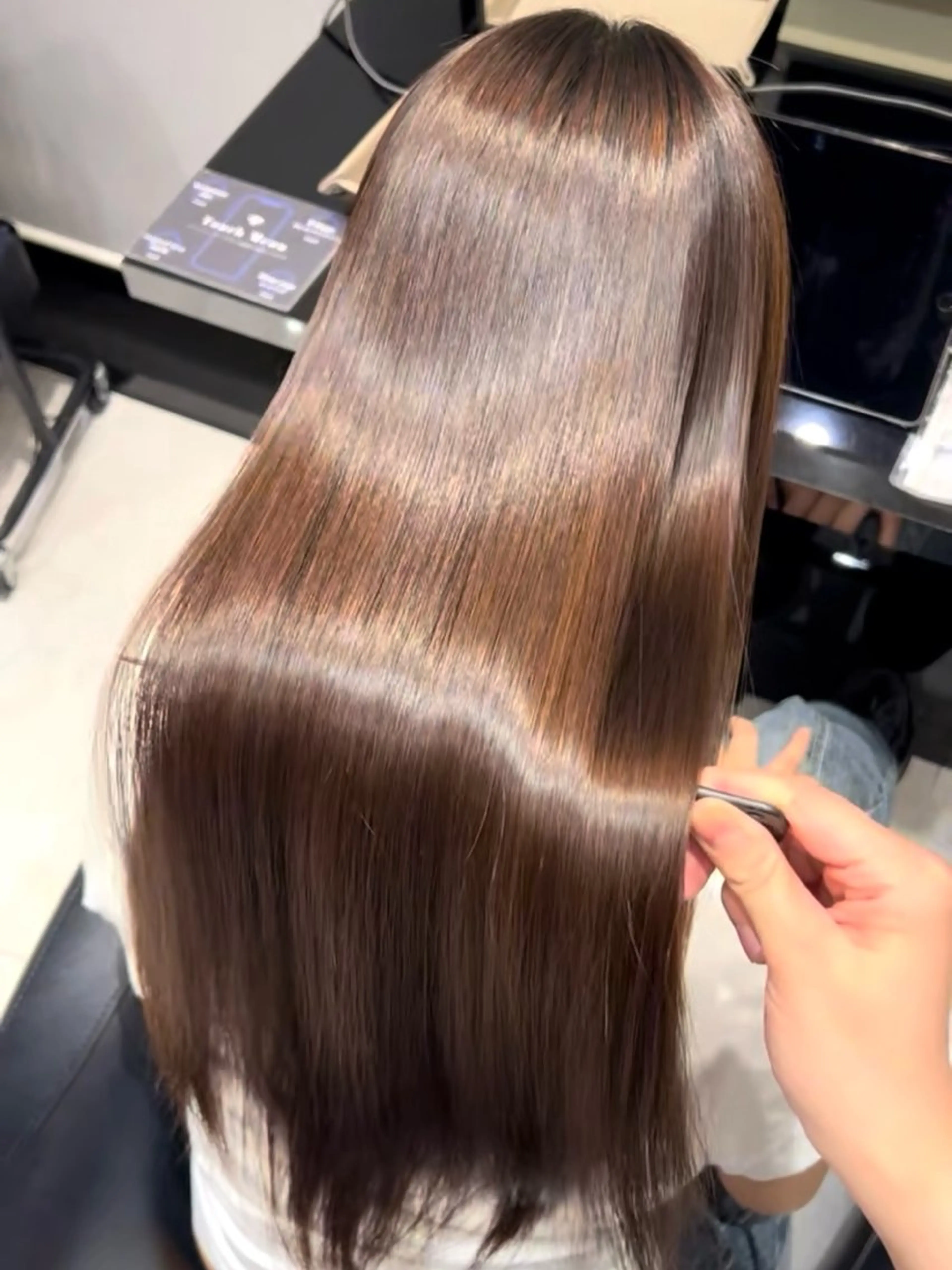 ロング カット 縮毛矯正 トリートメント MAISON原宿【メゾン】所属・美髪矯正/髪質改善 /艶髪/千田理名🪞のヘアスタイル