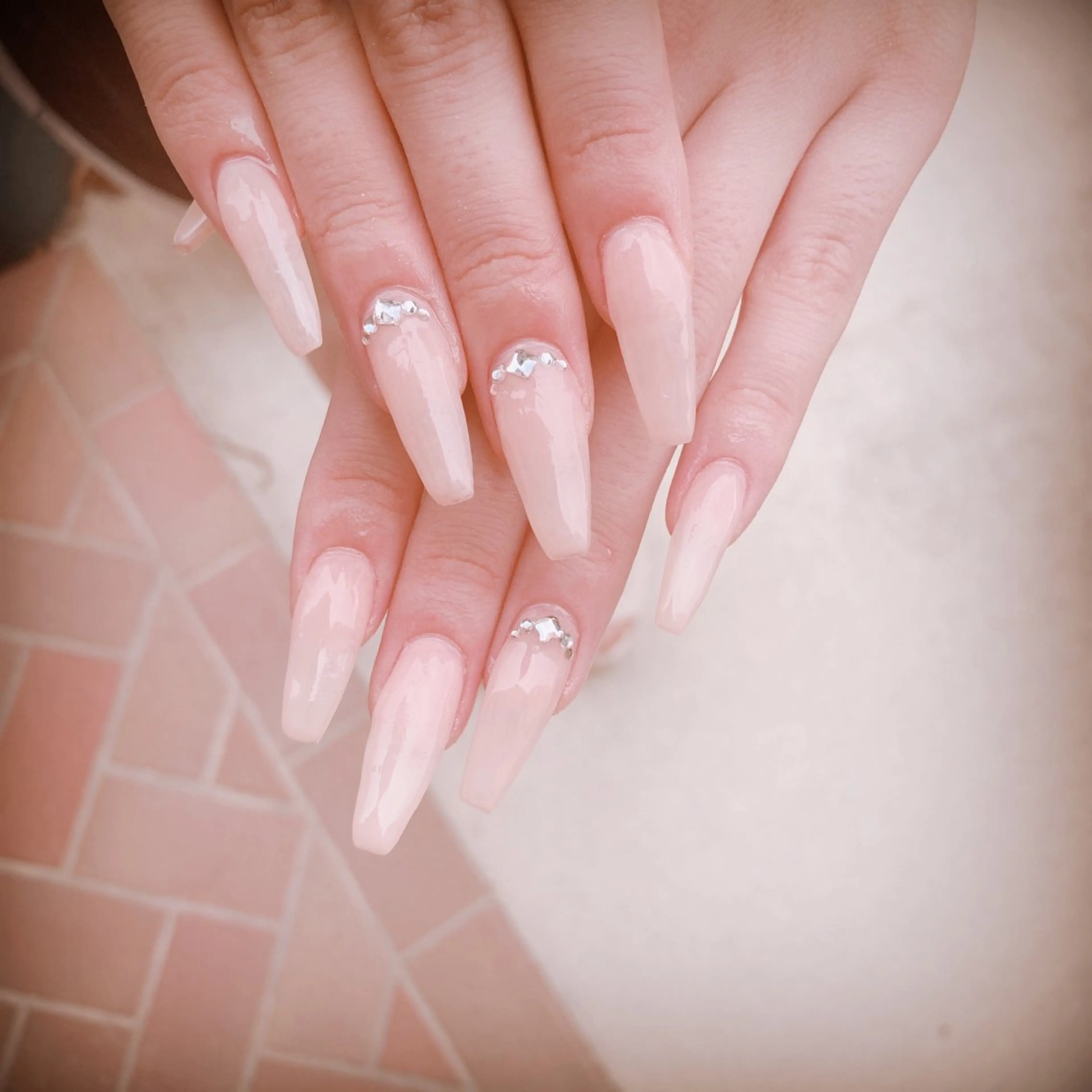 ネイル スカルプネイル れこん ぱんすのネイルデザイン