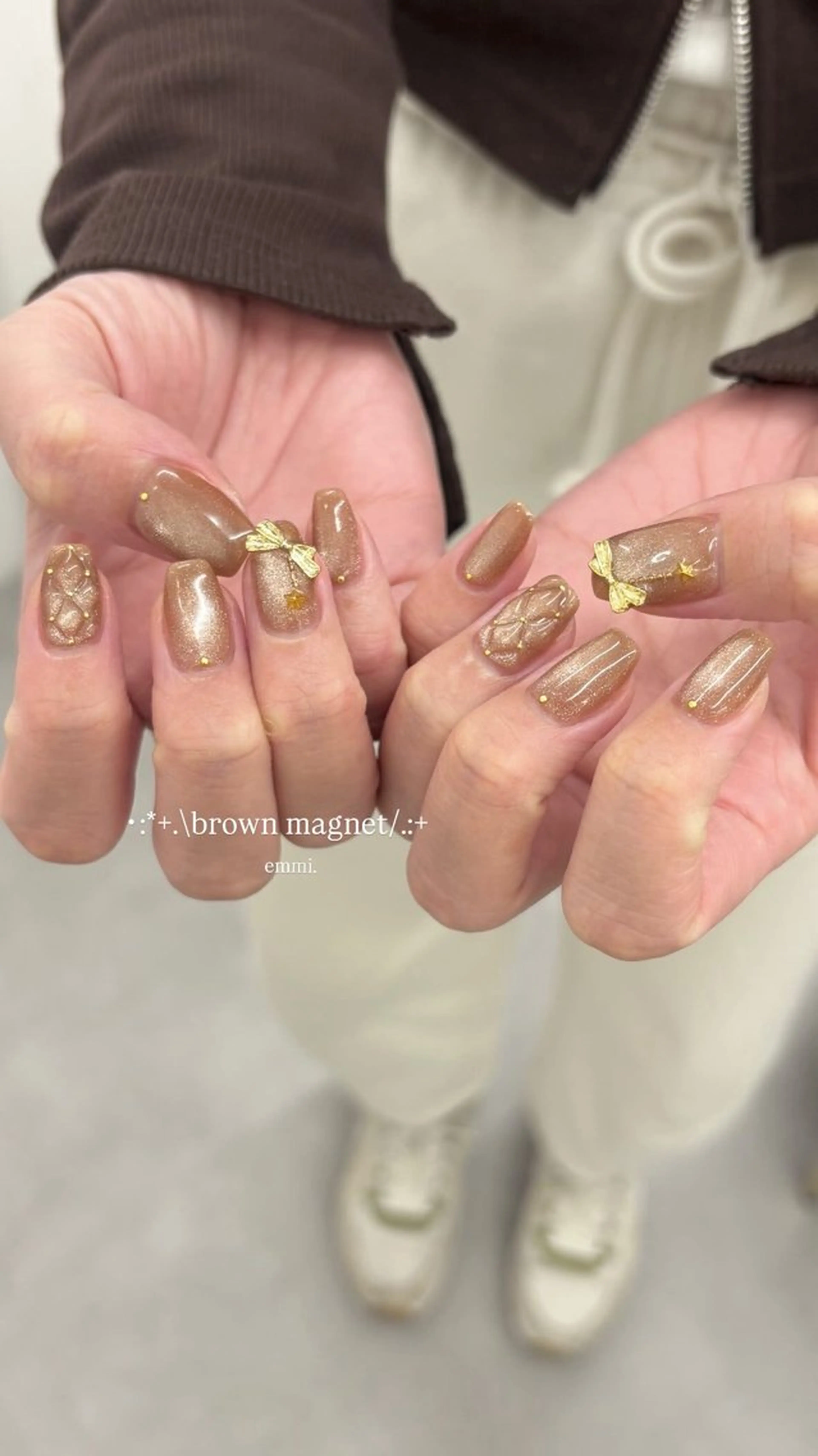 ネイル チークネイル フレンチネイル ガーリー 氷ネイル・うるうるネイル キラキラネイル ハンドネイル emmi nailのネイルデザイン