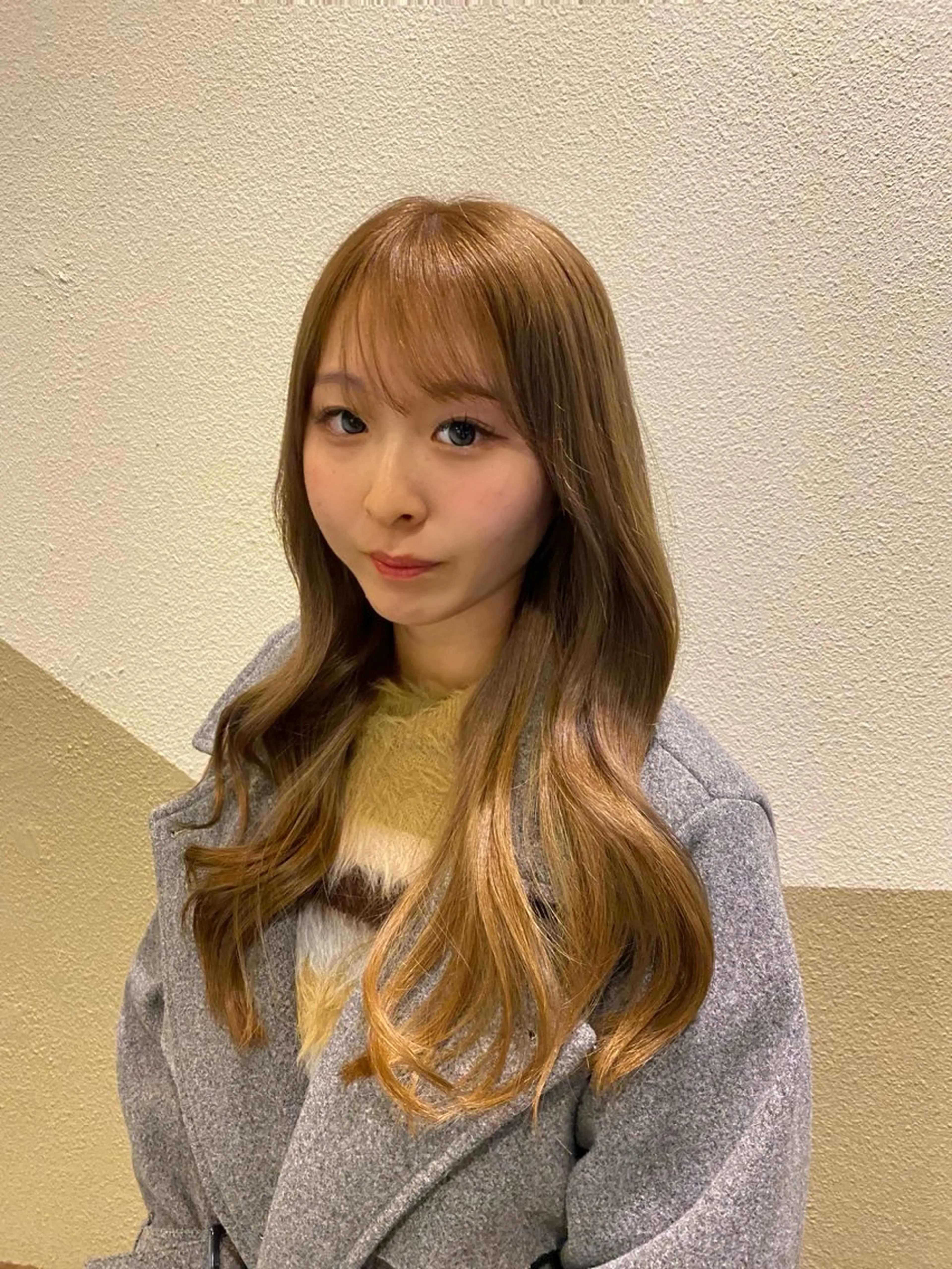 ロング カラー カット ヘアカラー トリートメント 透明感カラー/ 小顔カット/ミヅキのヘアスタイル