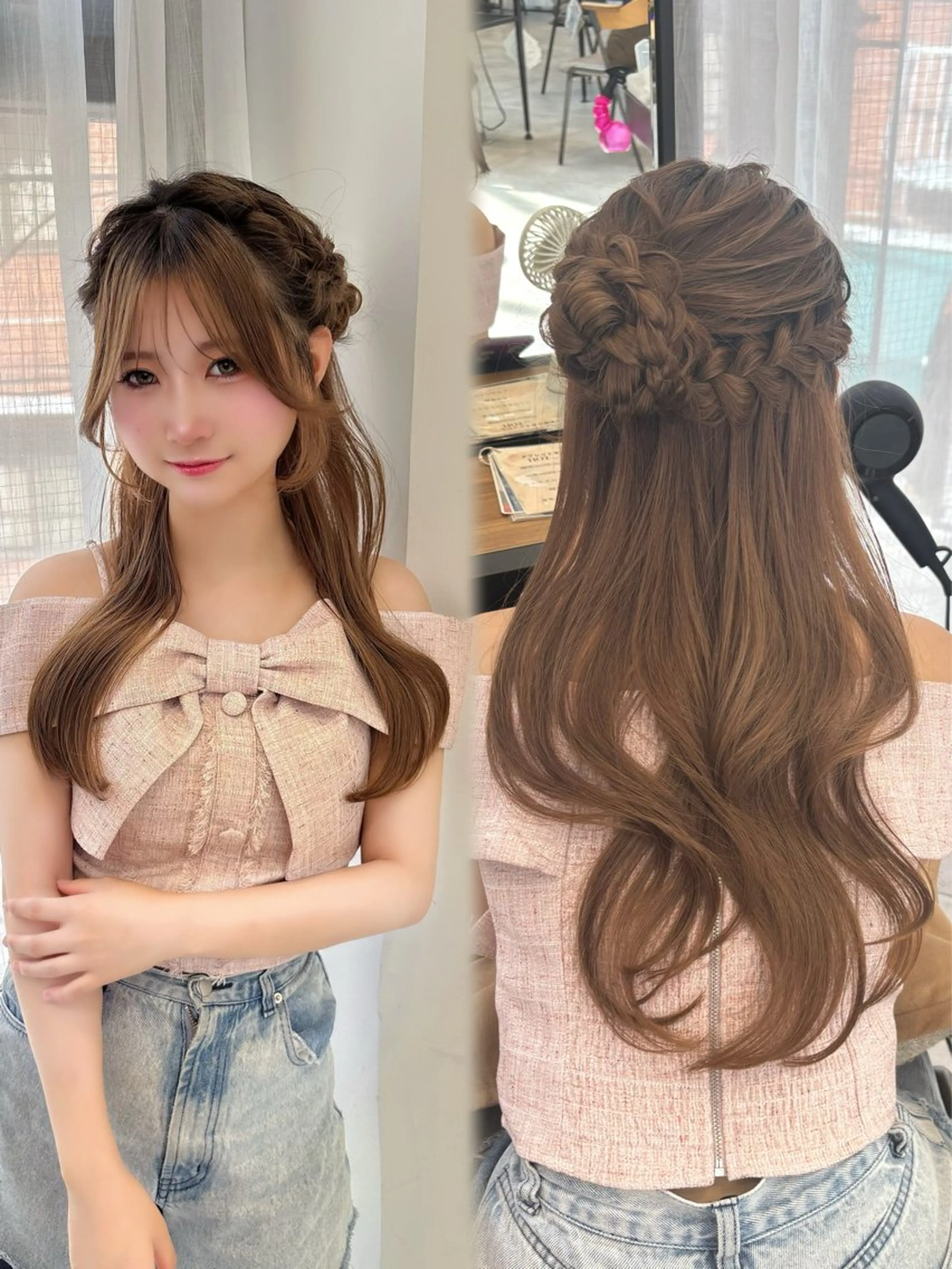 【Hair set🎀】大切な日やイベント前、卒業式、参列ヘアセットメニュー☆*。の写真