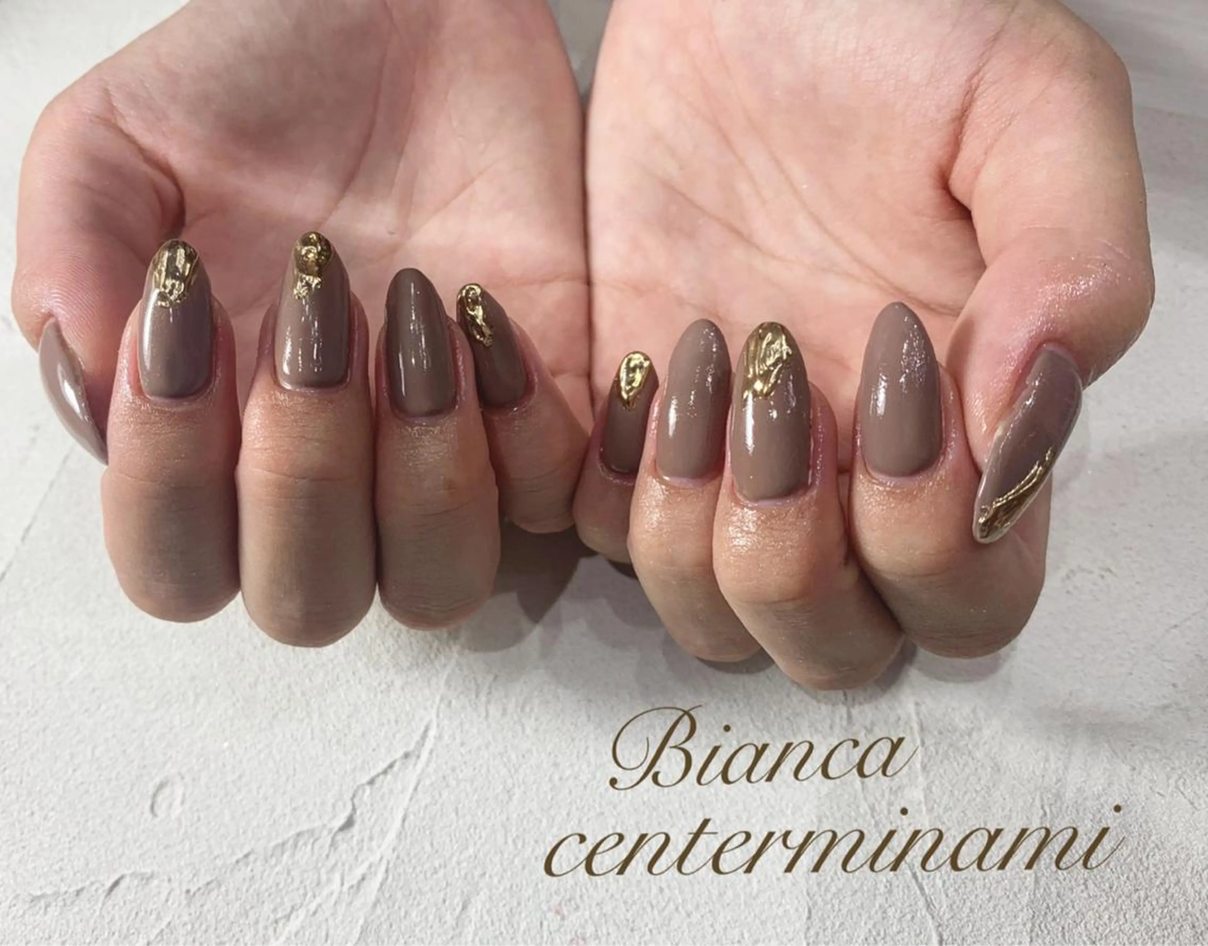 ネイル ミラーネイル ニュアンスネイル ハンドネイル Bianca KIKUTIHARAのネイルデザイン