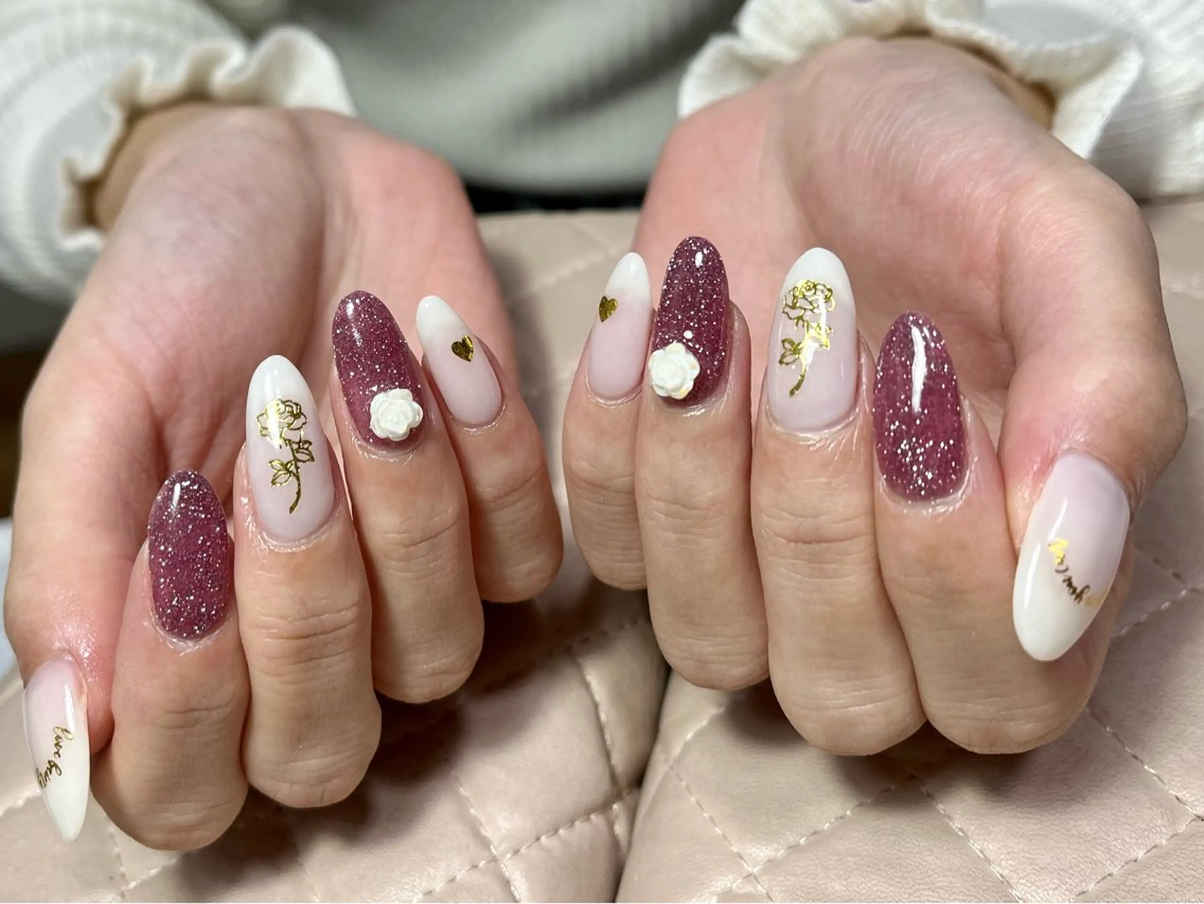 ネイル ハンドネイル goldgleams ちなのネイルデザイン