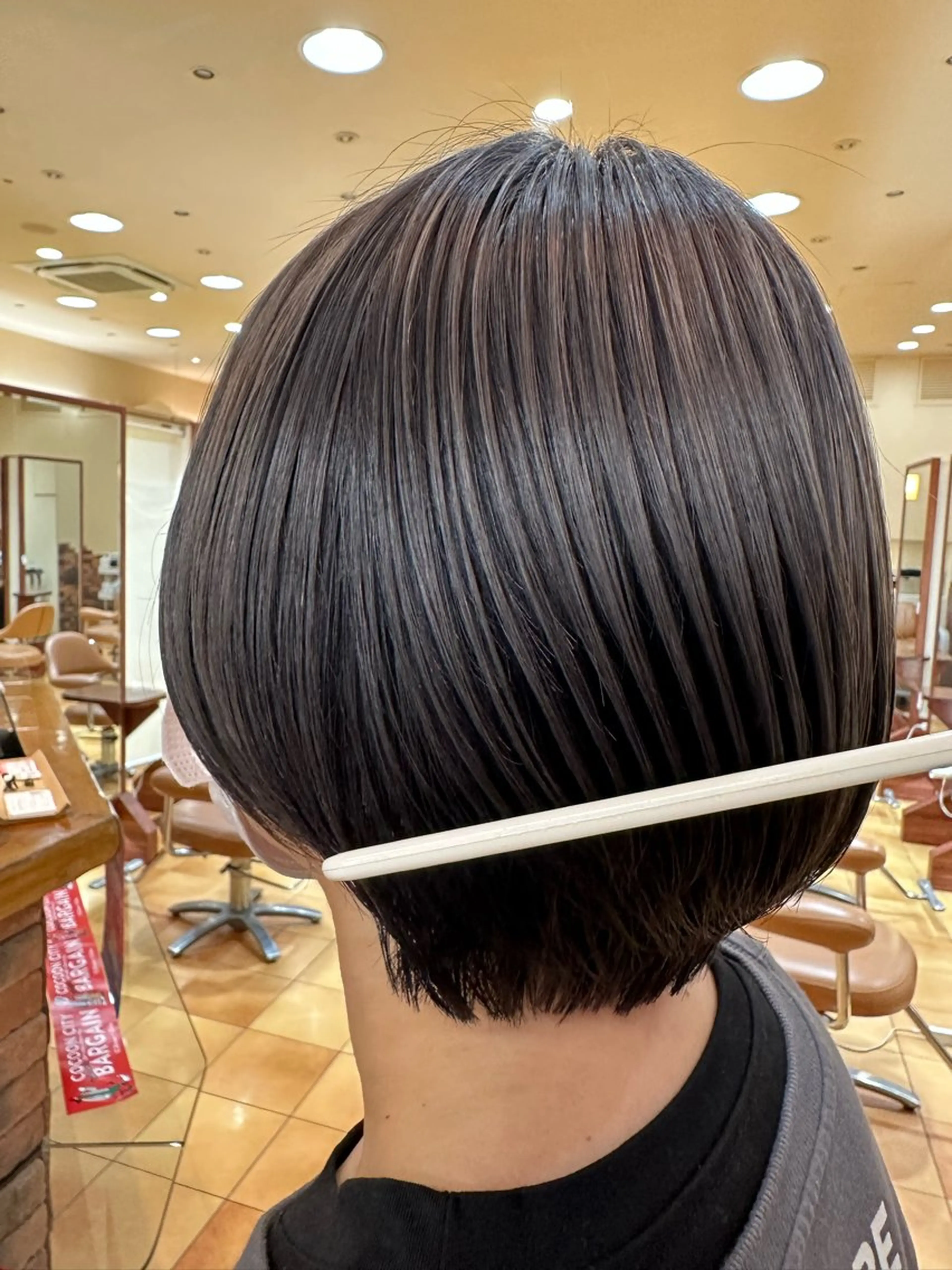 ショート カット ヘアカラー ボブ/ゆるふわ ボブパーマ/とういのヘアスタイル