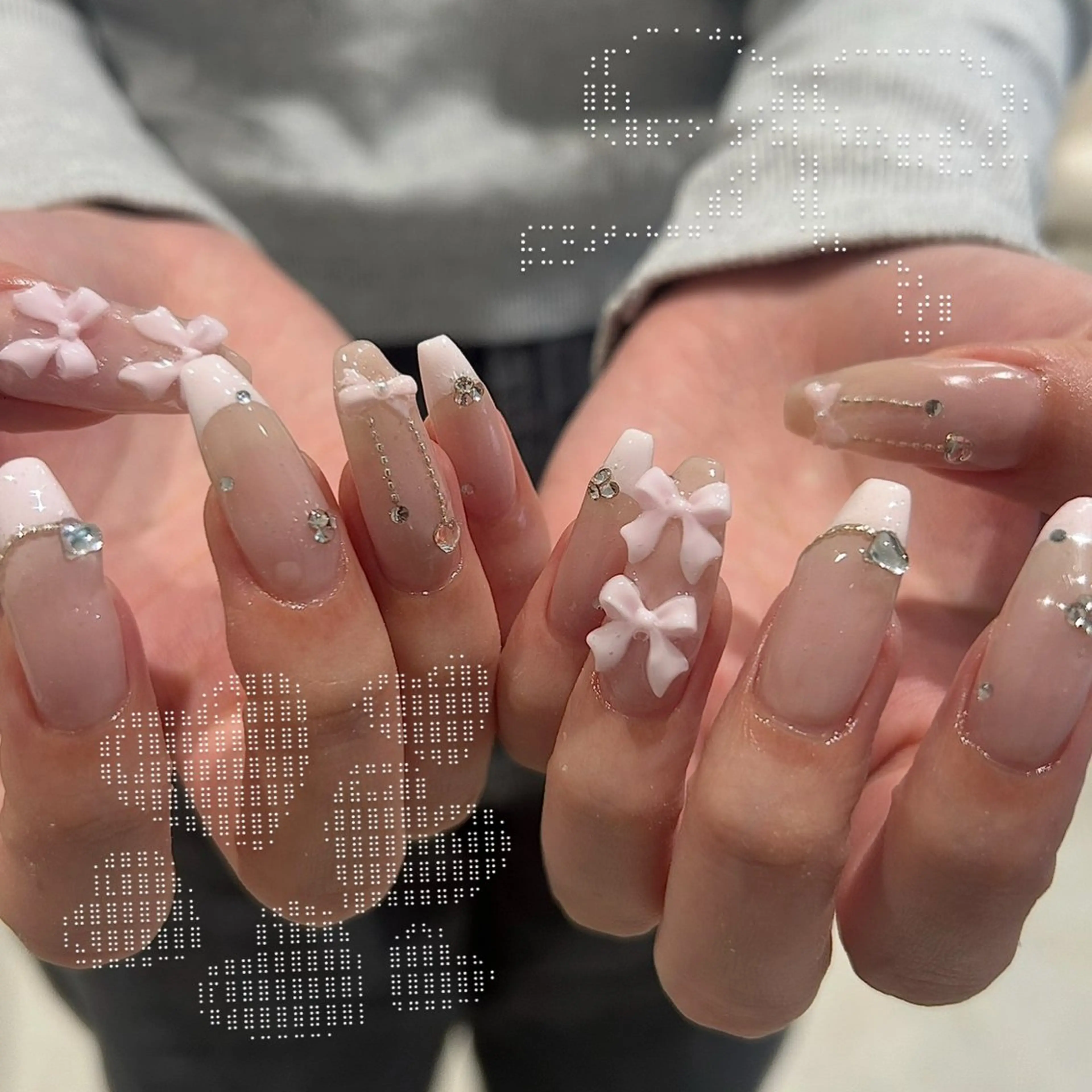 ネイル ハンドネイル honoka ガーリーネイル໒꒱のネイルデザイン