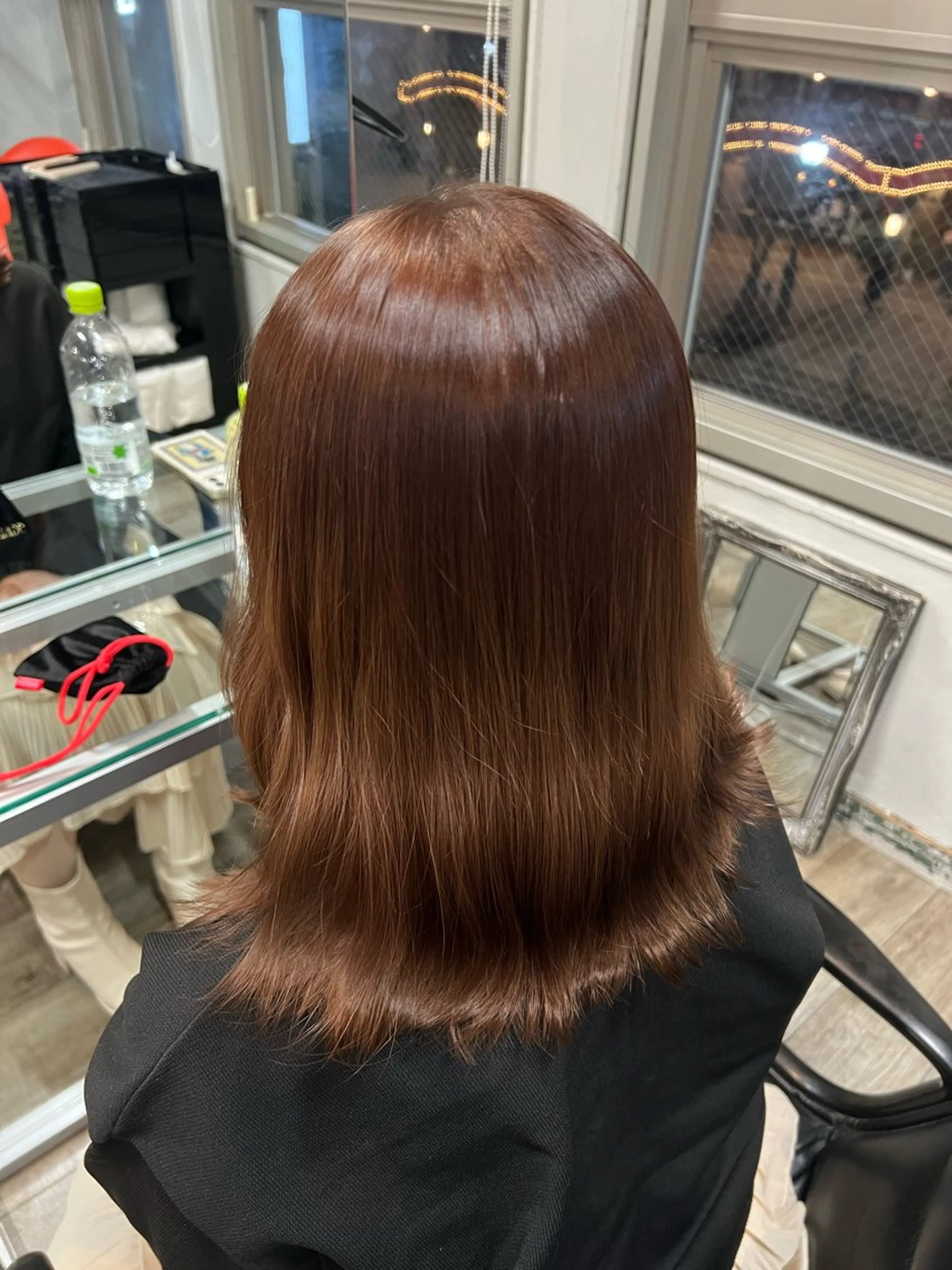 ミディアム カラー ブラウンカラー トリートメント ヘアカラー 中山 紗希のヘアスタイル