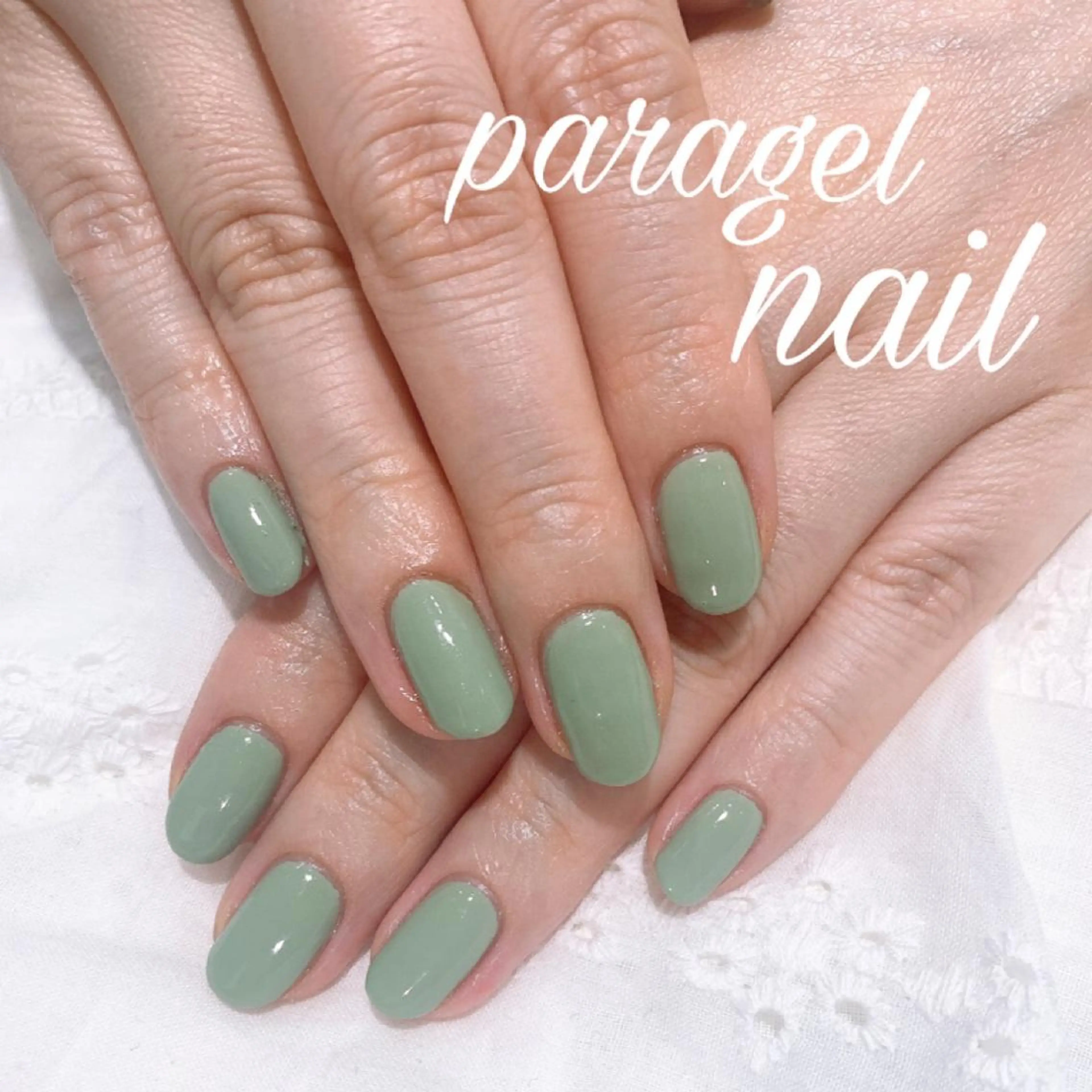 ネイル グリーン ハンドネイル nail＊ runa🌻のネイルデザイン