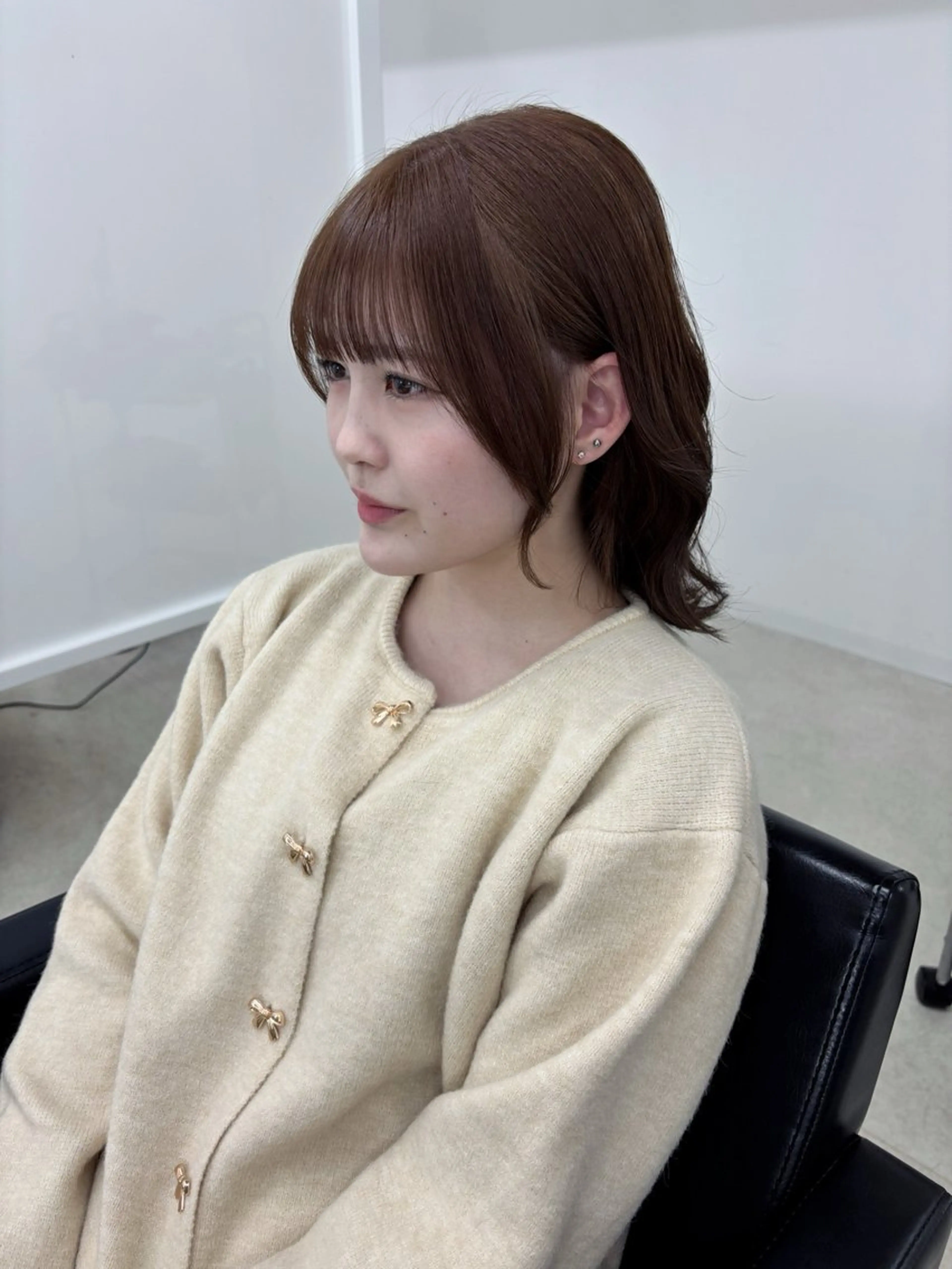 ミディアム カラー カット ヘアカラー 冨木 雄斗のヘアスタイル