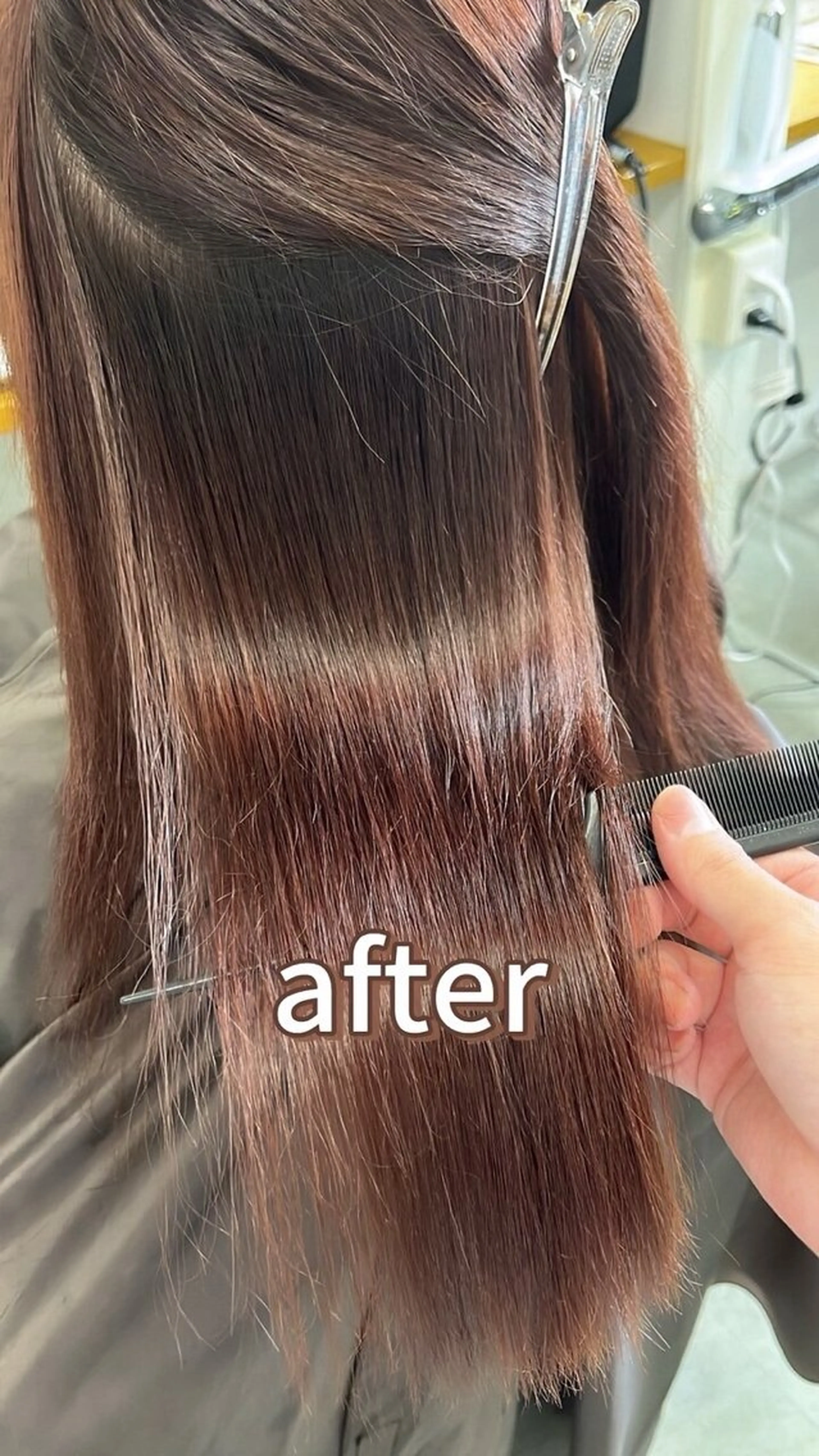 カット+ジェルストレート+ケラチントリートメントの写真