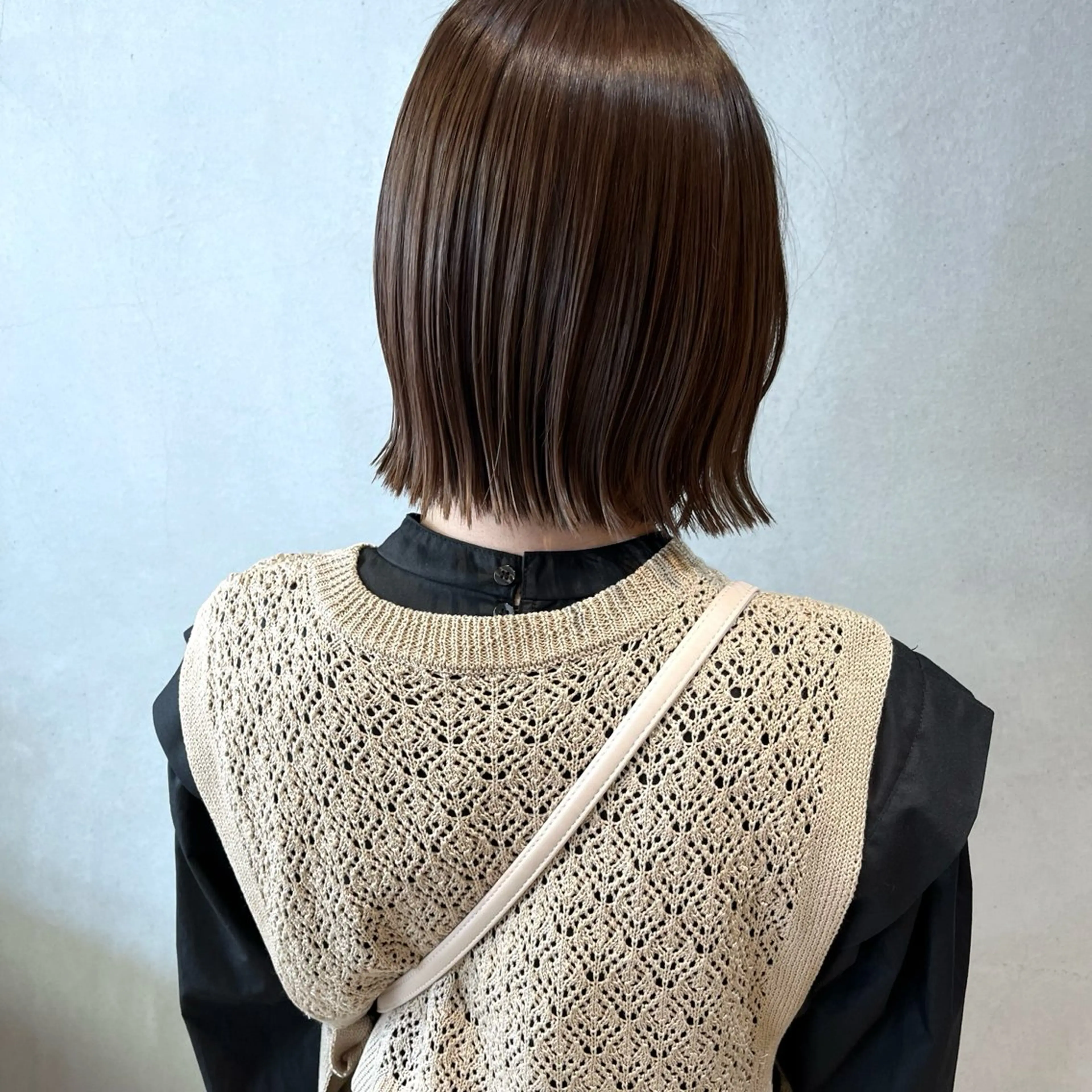 ショート ヘアカラー トリートメント ボブ/透明感カラー /坂口恵梨子のヘアスタイル