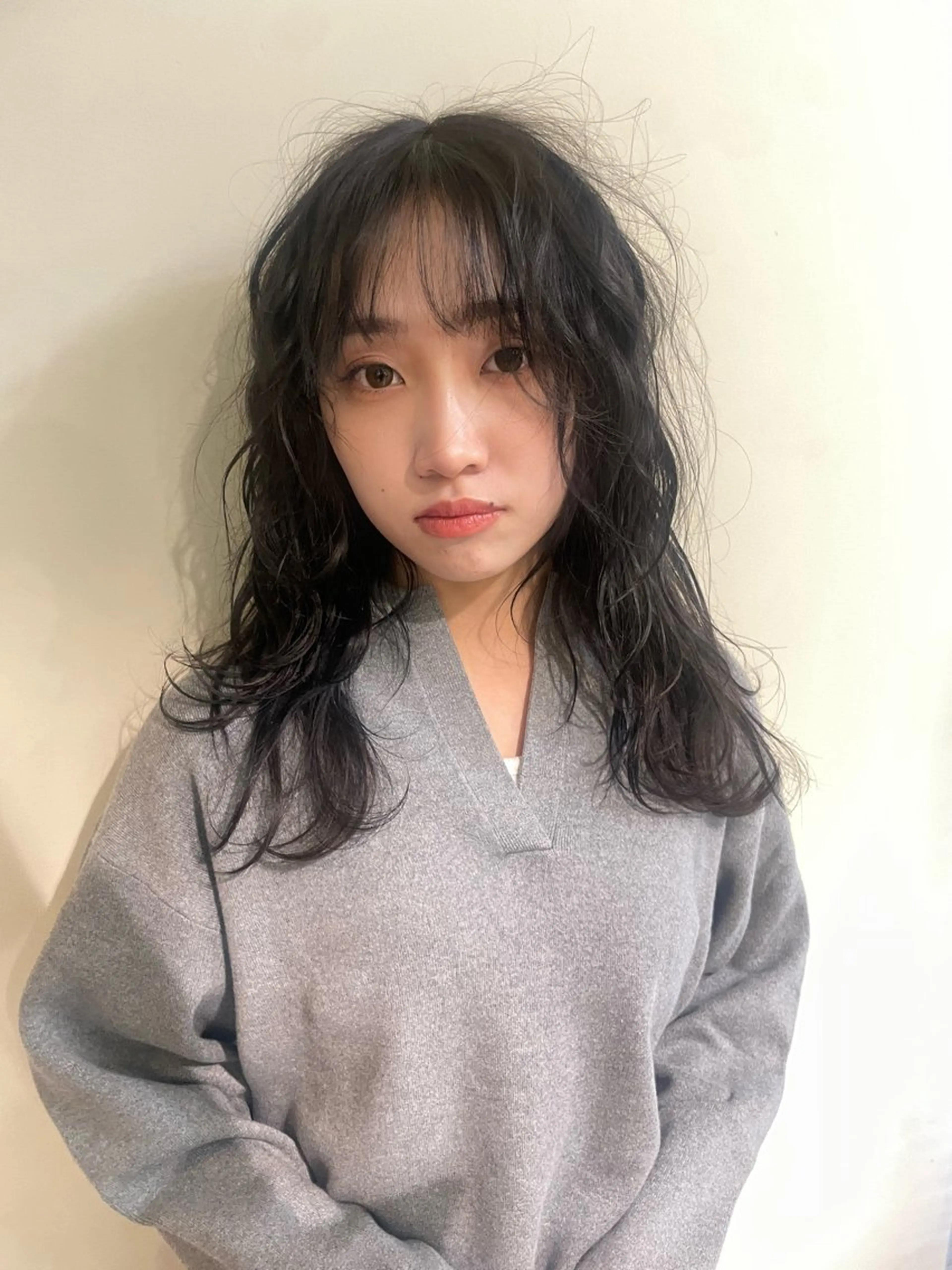 セミロング カット ヘアカラー 🐶メンズカット SYUMA🐶のヘアスタイル