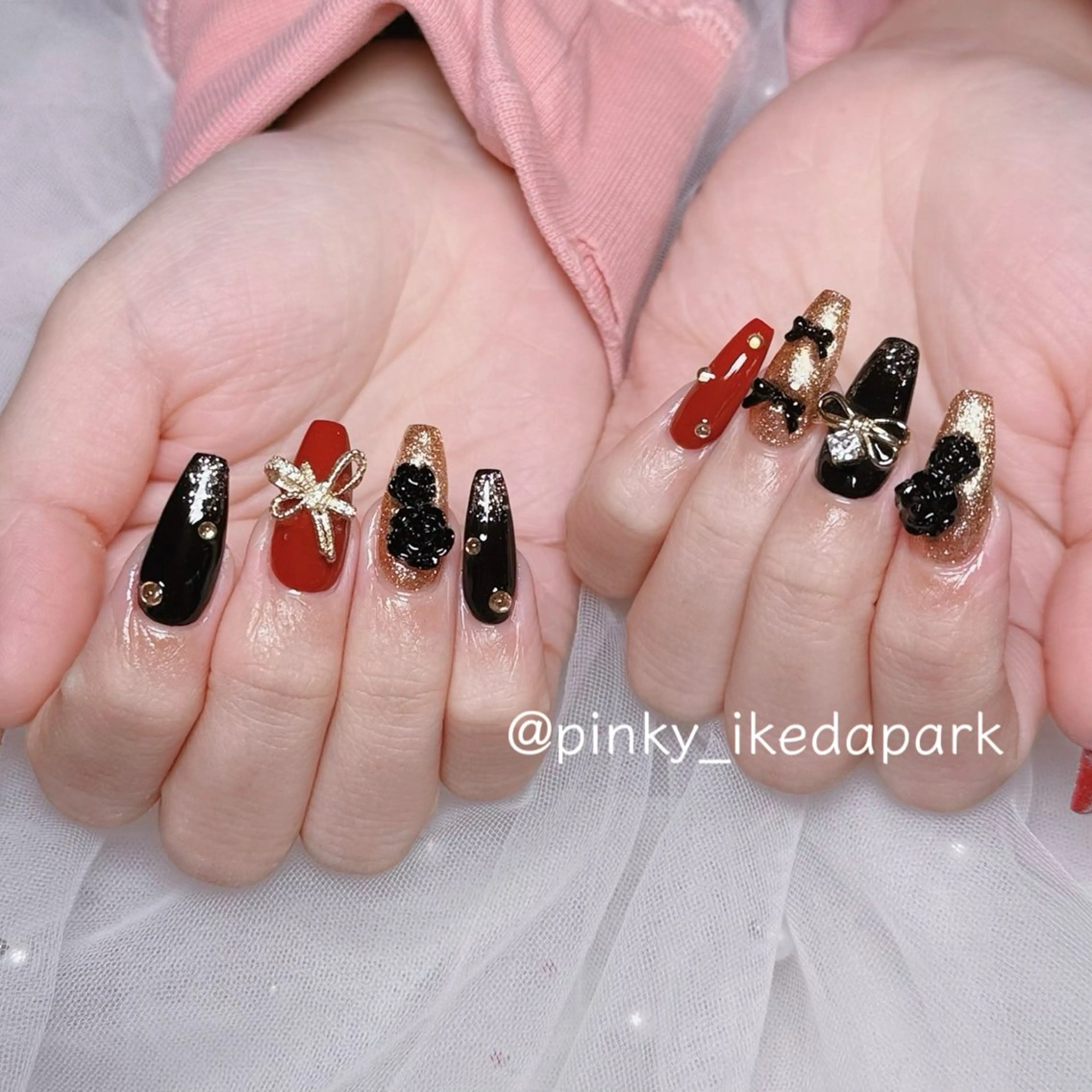 ネイル ハンドネイル ピンキー 池田公園店のネイルデザイン