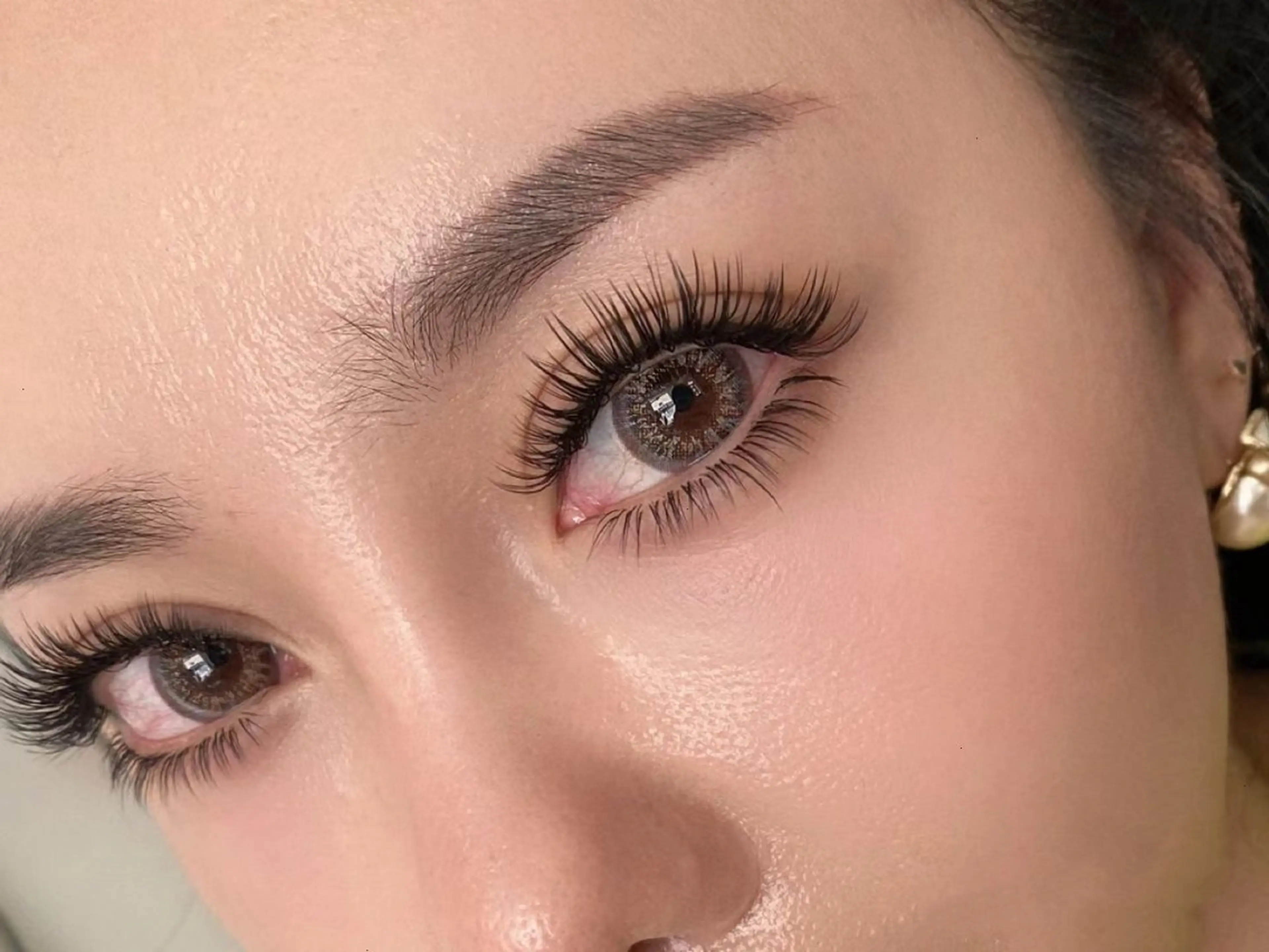 マツエク・マツパ バインドロック カラーマツエク フラットラッシュ ナチュラル パリジェンヌラッシュリフト YK• マツエクサロンのマツエク・マツパデザイン