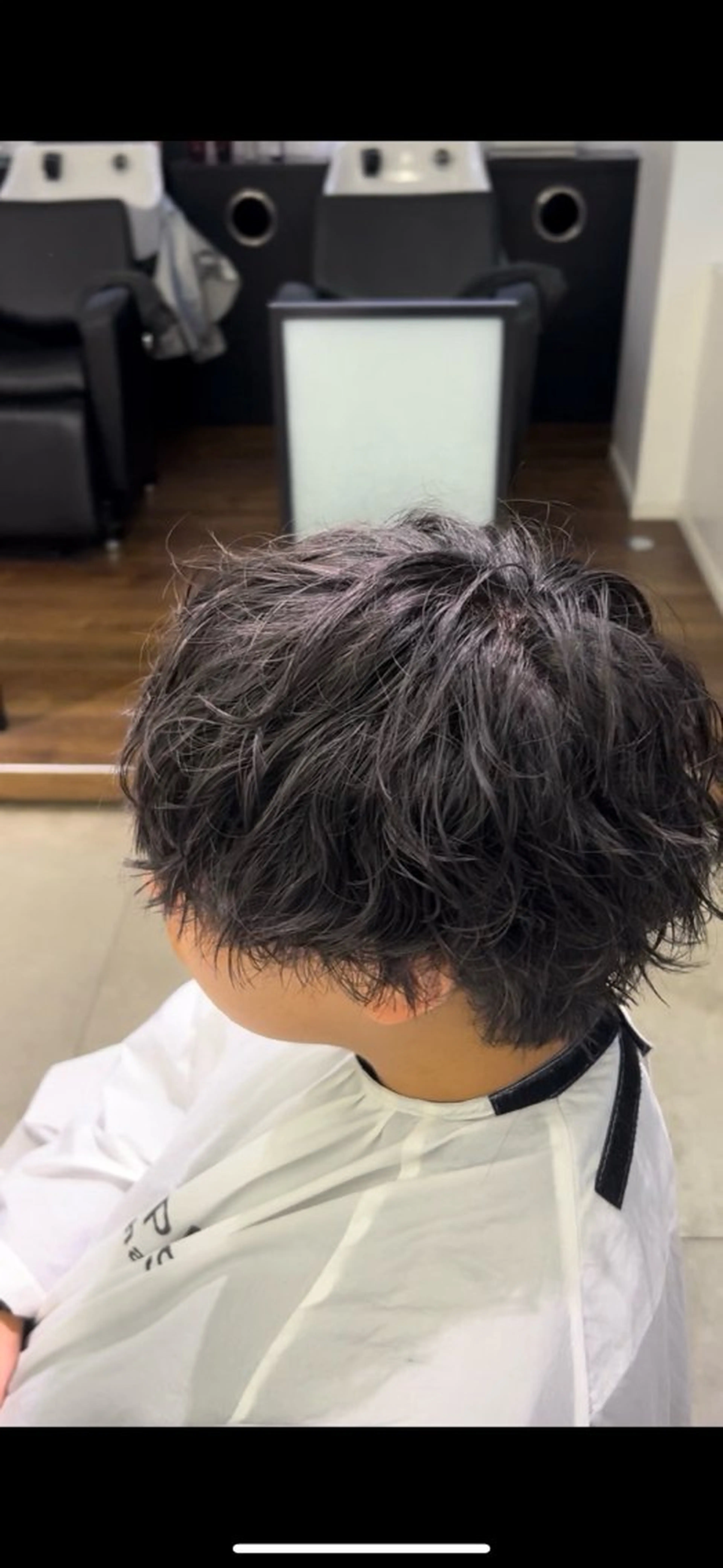 ショート パーマ メンズ トリートメント カット パーマ トリートメント SALOWIN横浜店所属・パーマ特化/メンズ シャドウパーマのヘアスタイル