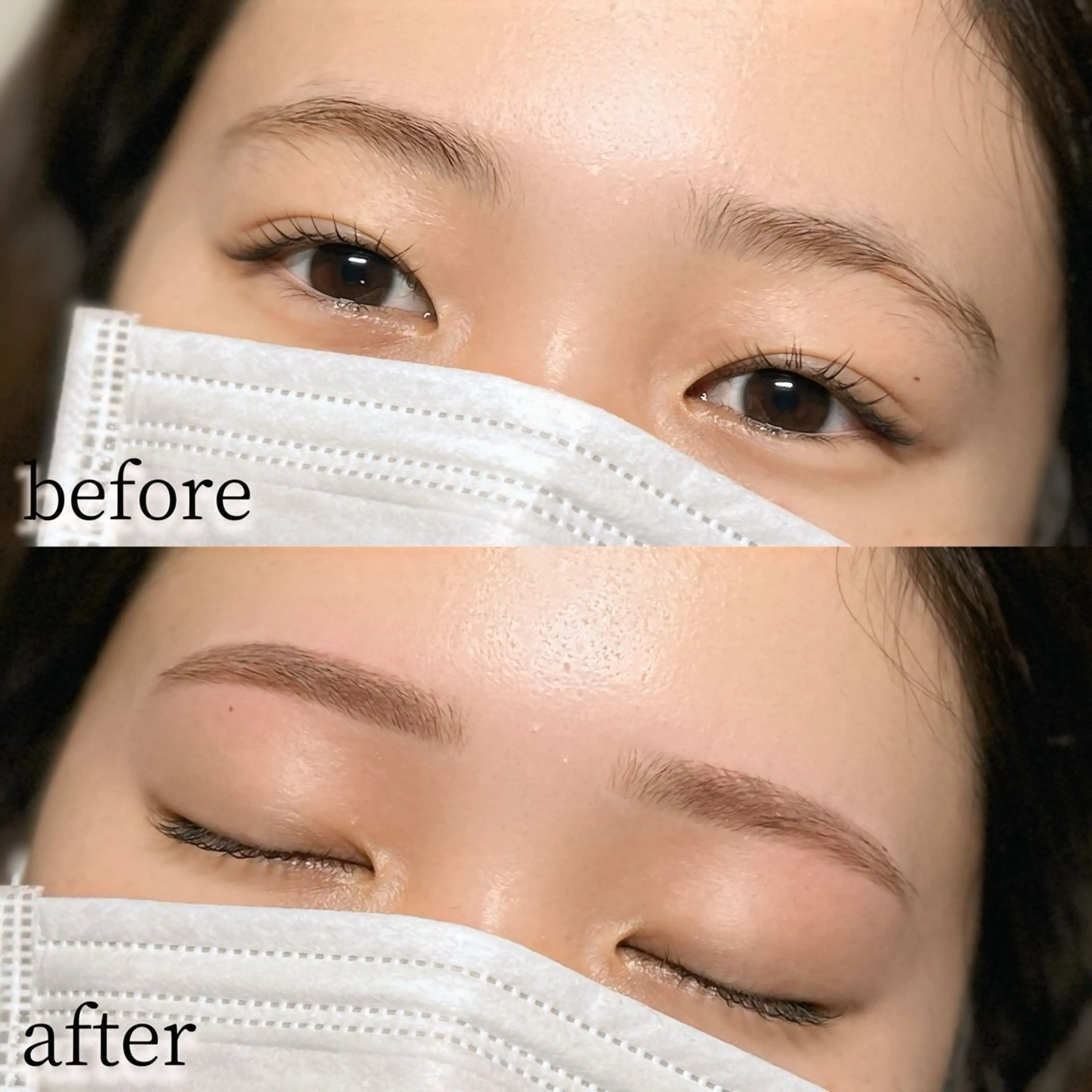 ミニモ初回限定アイブロウスタイリング🧸🩷《眉毛wax/間抜き/長さ調整/メイク仕上げ込》の写真