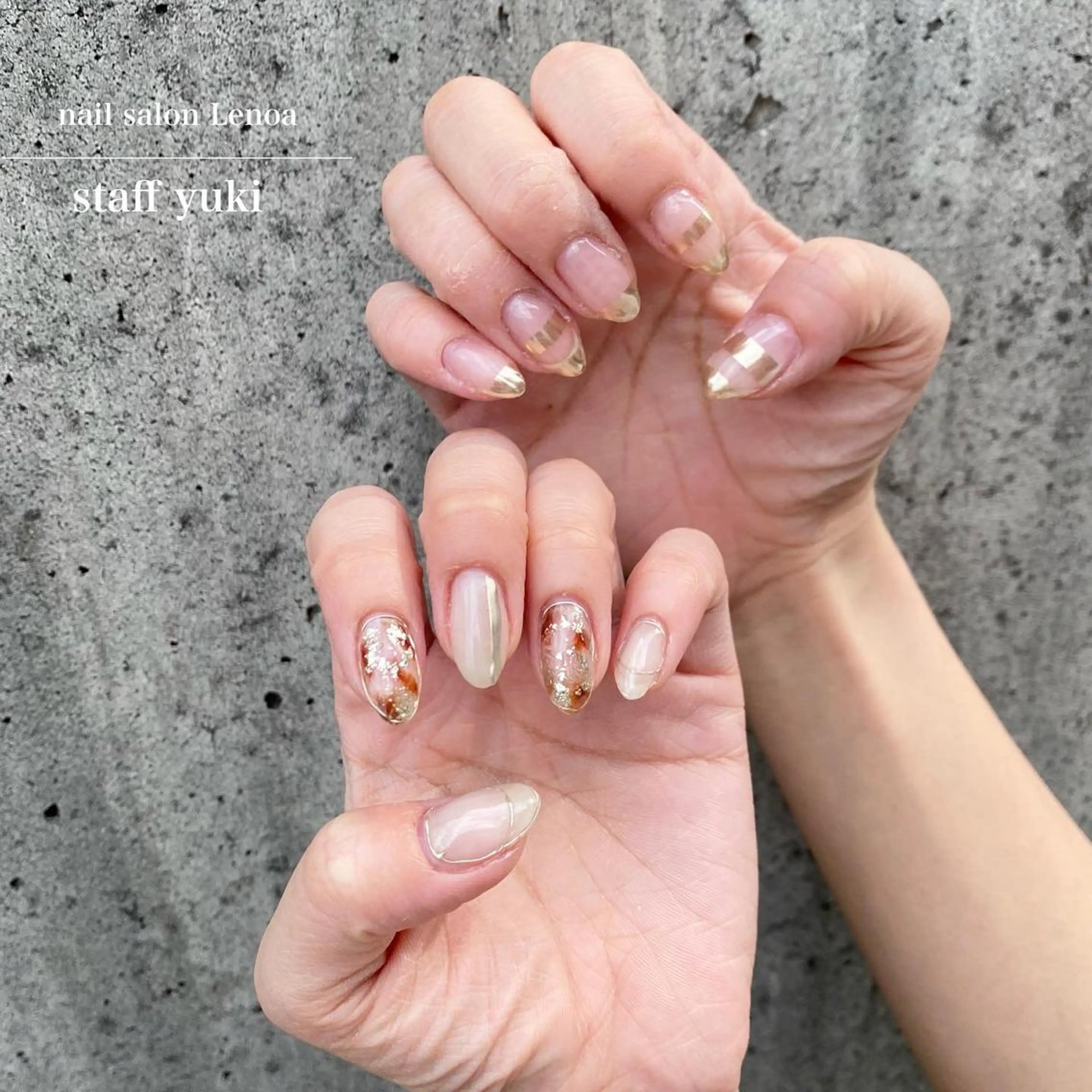 ネイル ハンドネイル Lenoa Yukiのネイルデザイン