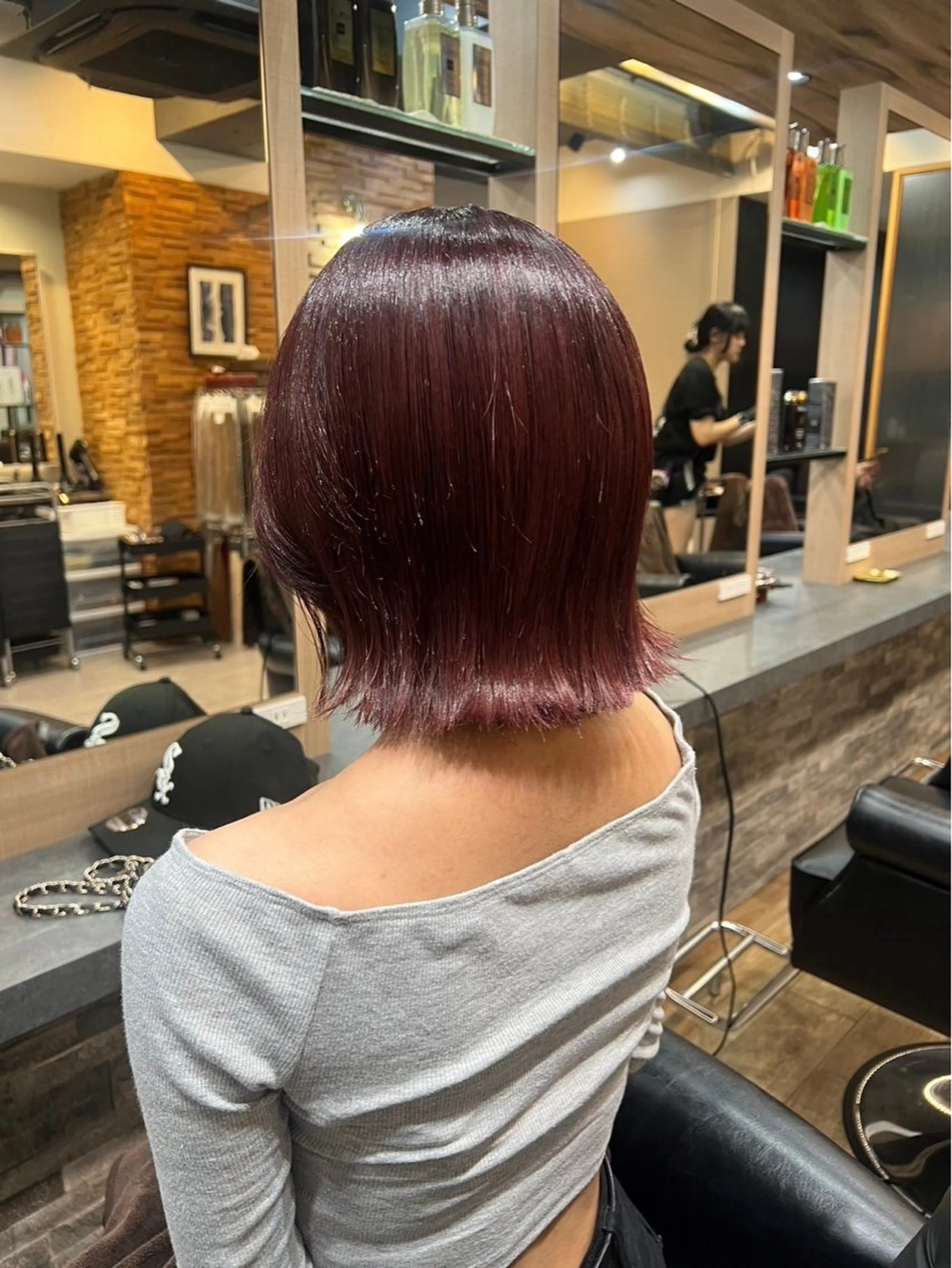 ショート カラー 横浜/ケアブリーチ /人毛エクステのヘアスタイル