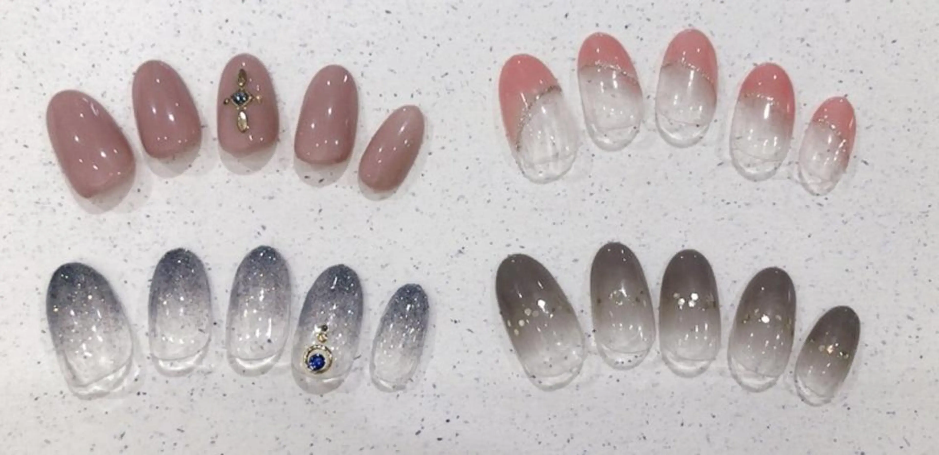 ネイル アートネイル ラメ(グリッター) シンプルネイル ストーンネイル APiLA 甲斐田のネイルデザイン