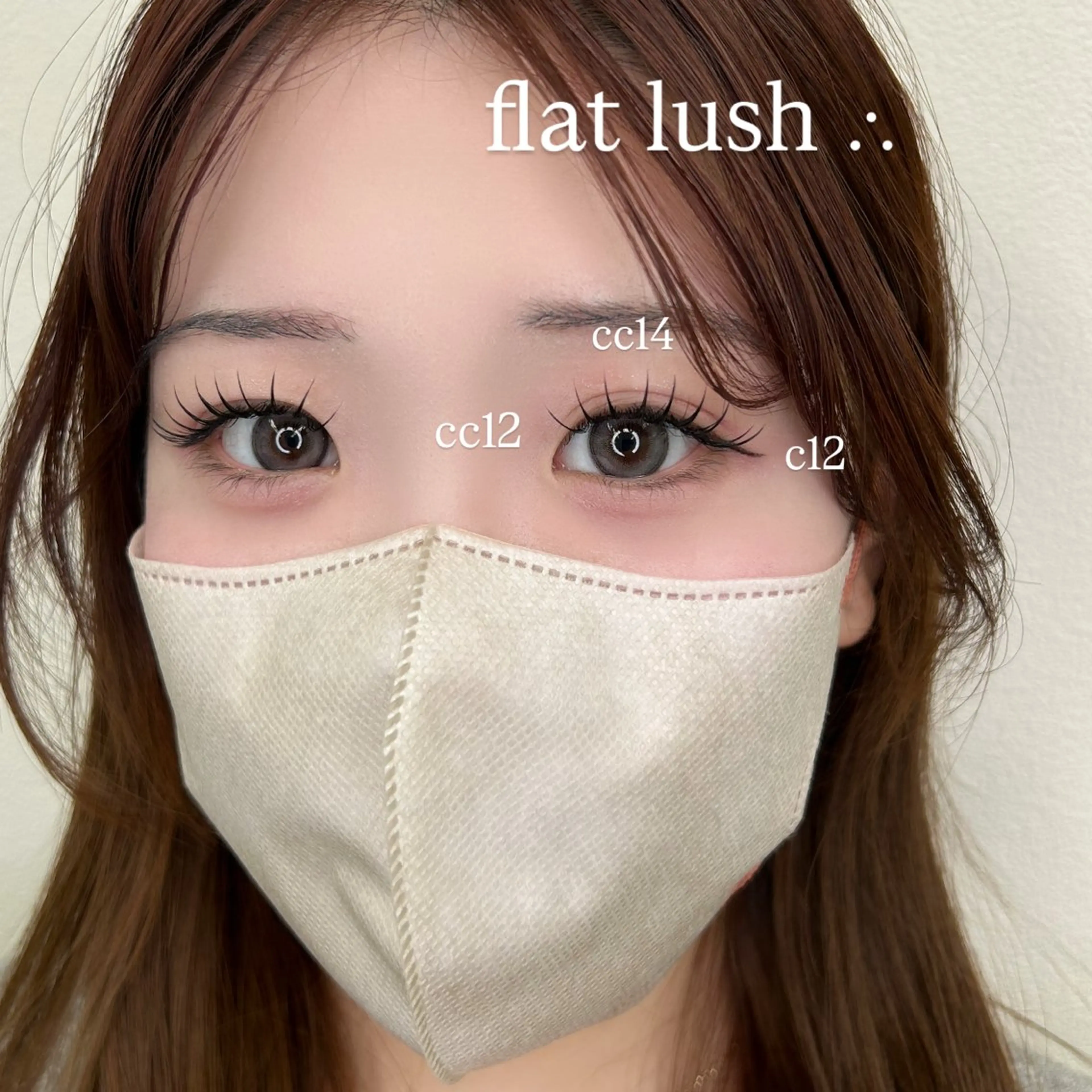 マツエク・マツパ フラットラッシュ mila ⏾ conのマツエク・マツパデザイン