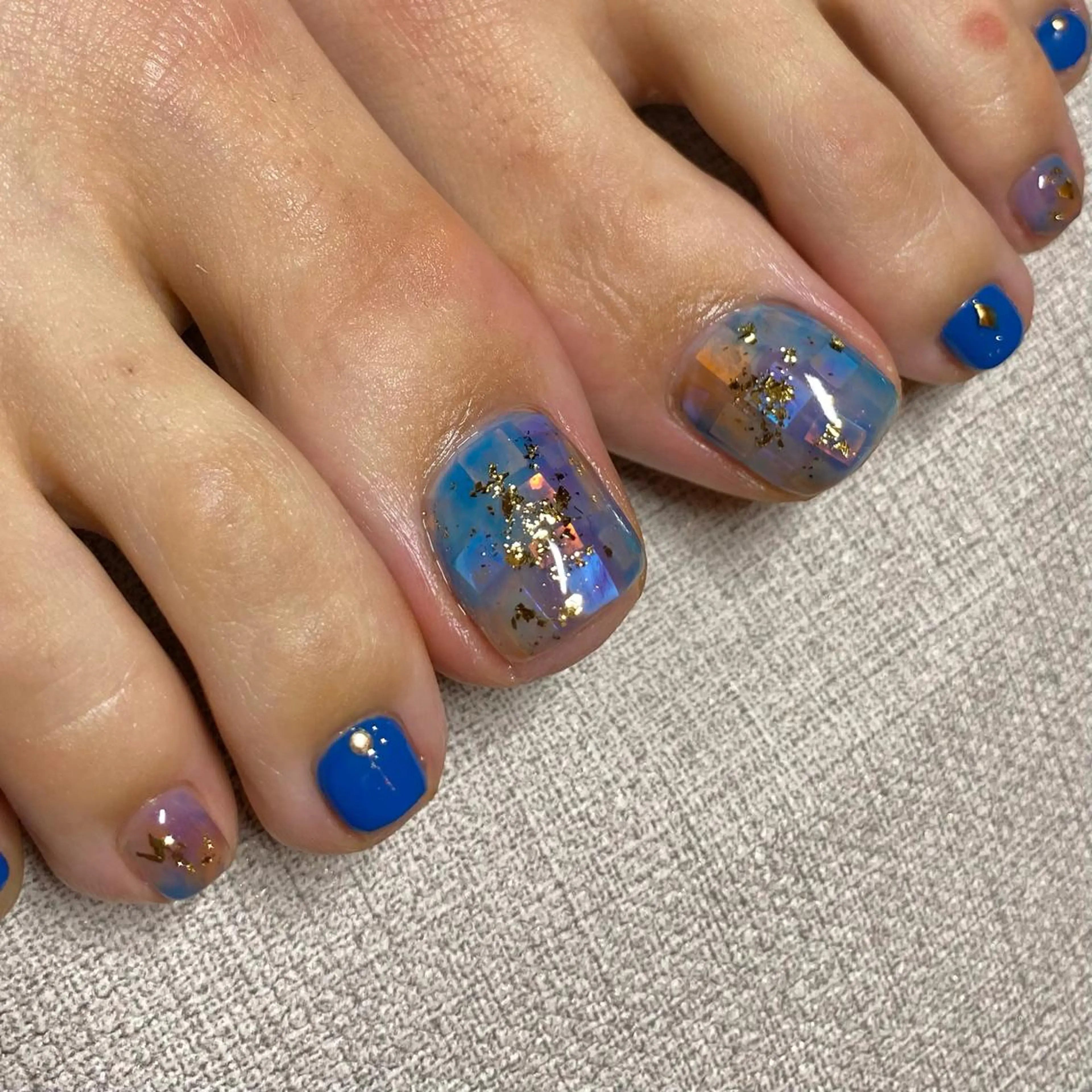 ネイル アートネイル ニュアンスネイル 夏ネイル フットネイル 山田 貴子のネイルデザイン