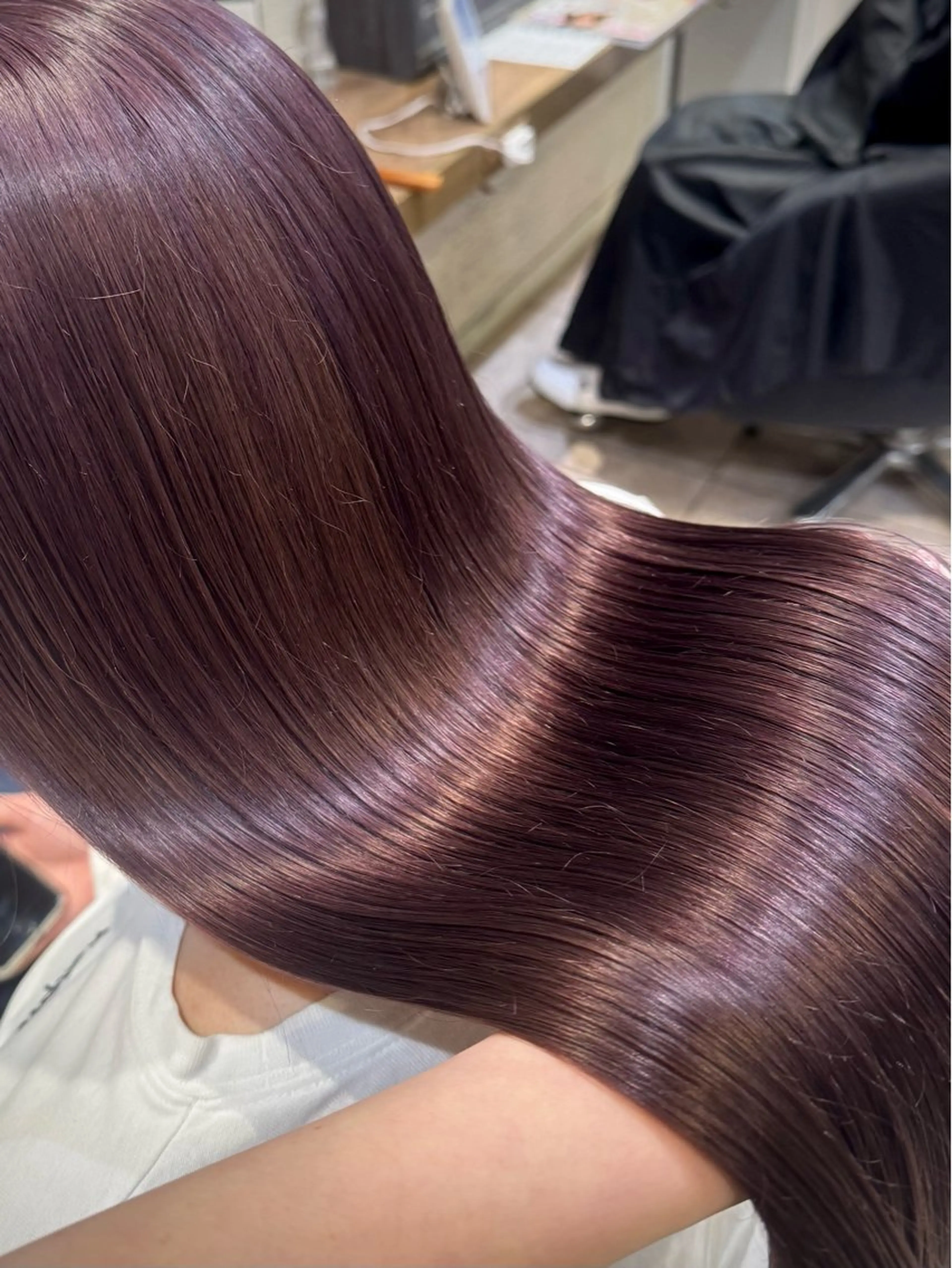 ロング カラー ヘアカラー トリートメント さら艶レイヤーカット 🩶Suzuneのヘアスタイル