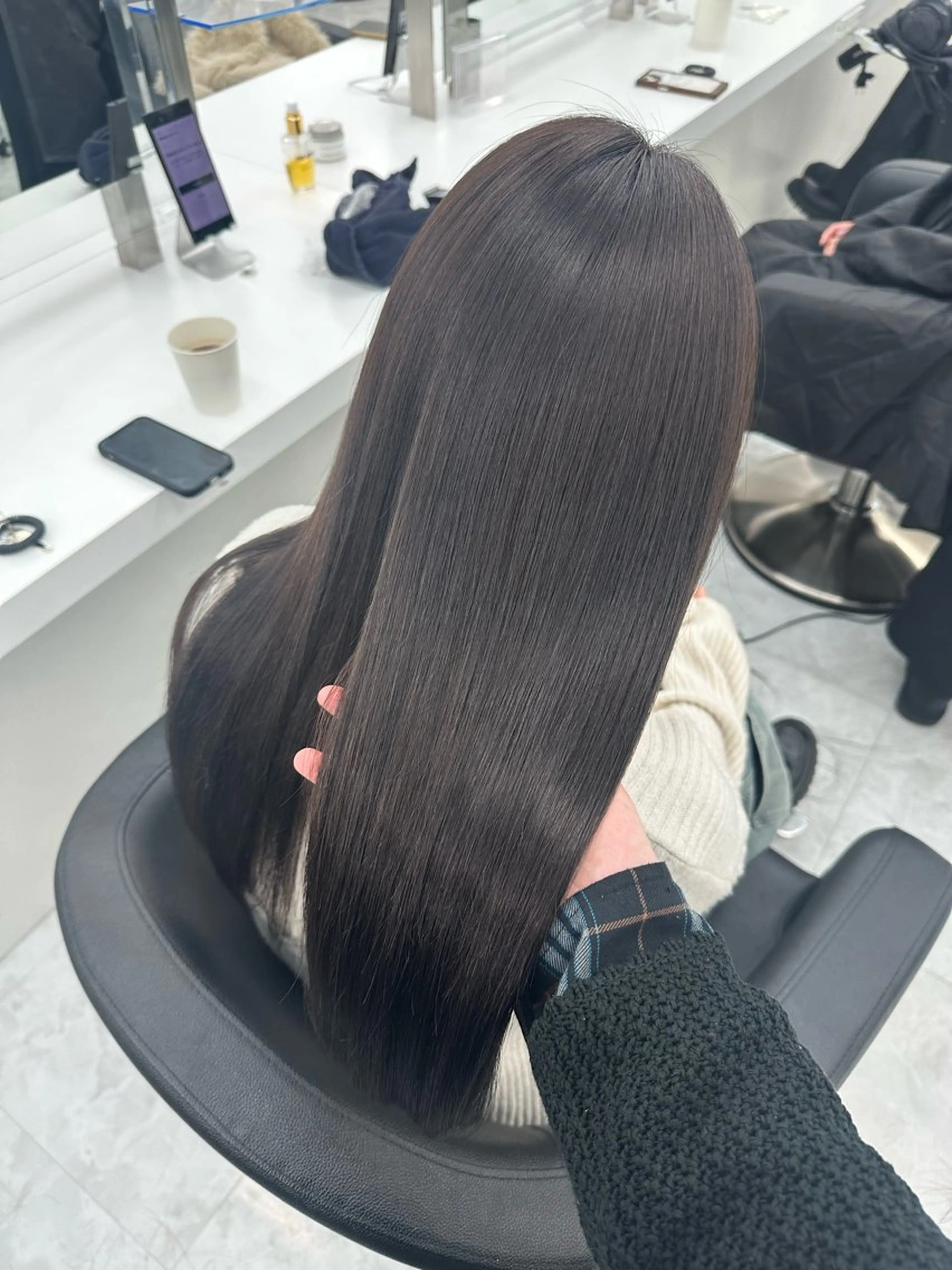 ロング ヘアカラー トリートメント ヘッドスパ rio🧚🏻‍♀️ 暖色/グレージュのヘアスタイル