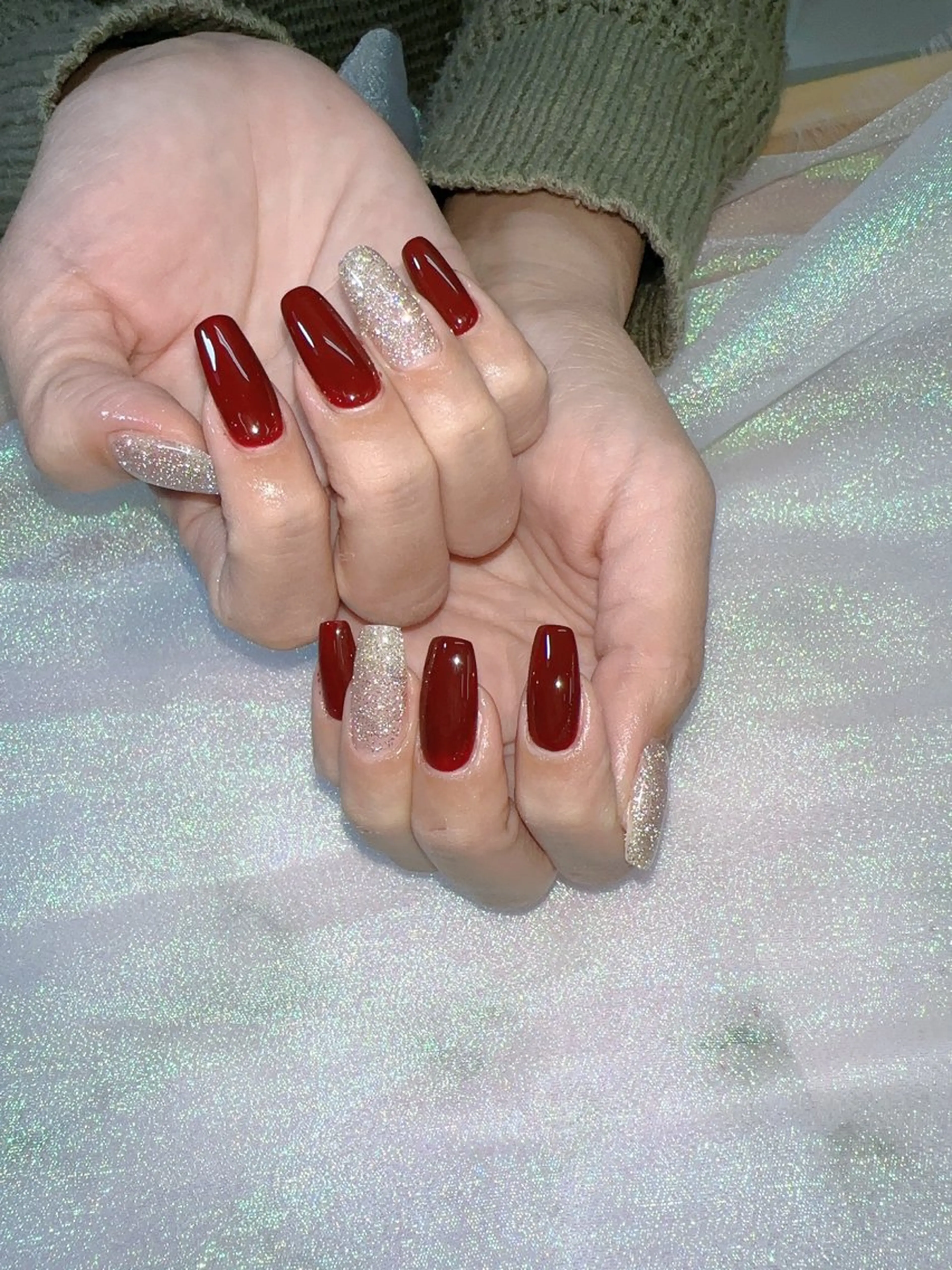 ネイル Hey🌈NAIL 長さ出し専門店のネイルデザイン