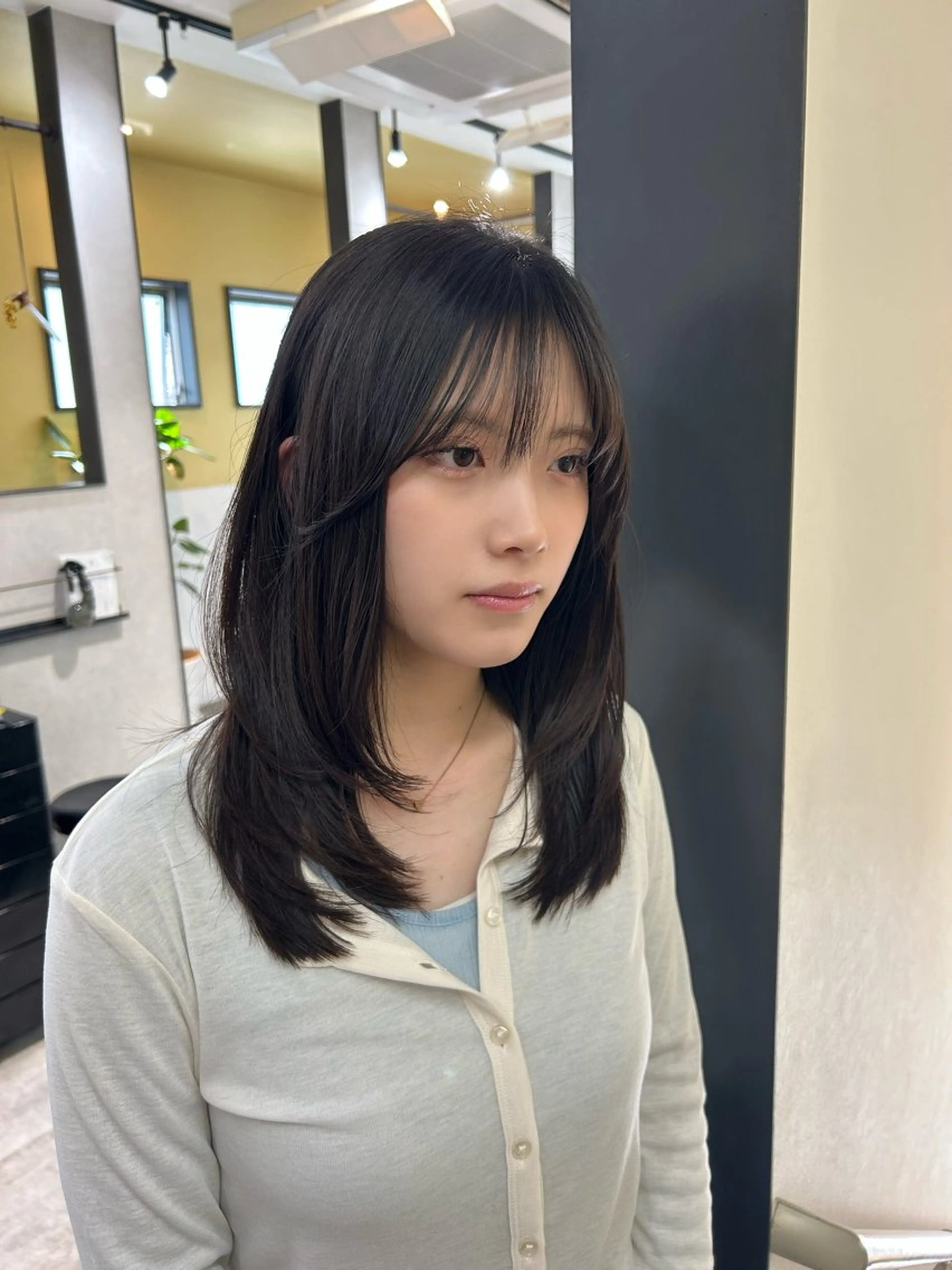 ロング レイヤーカット カット トリートメント hub hair レイヤー/透明感のヘアスタイル