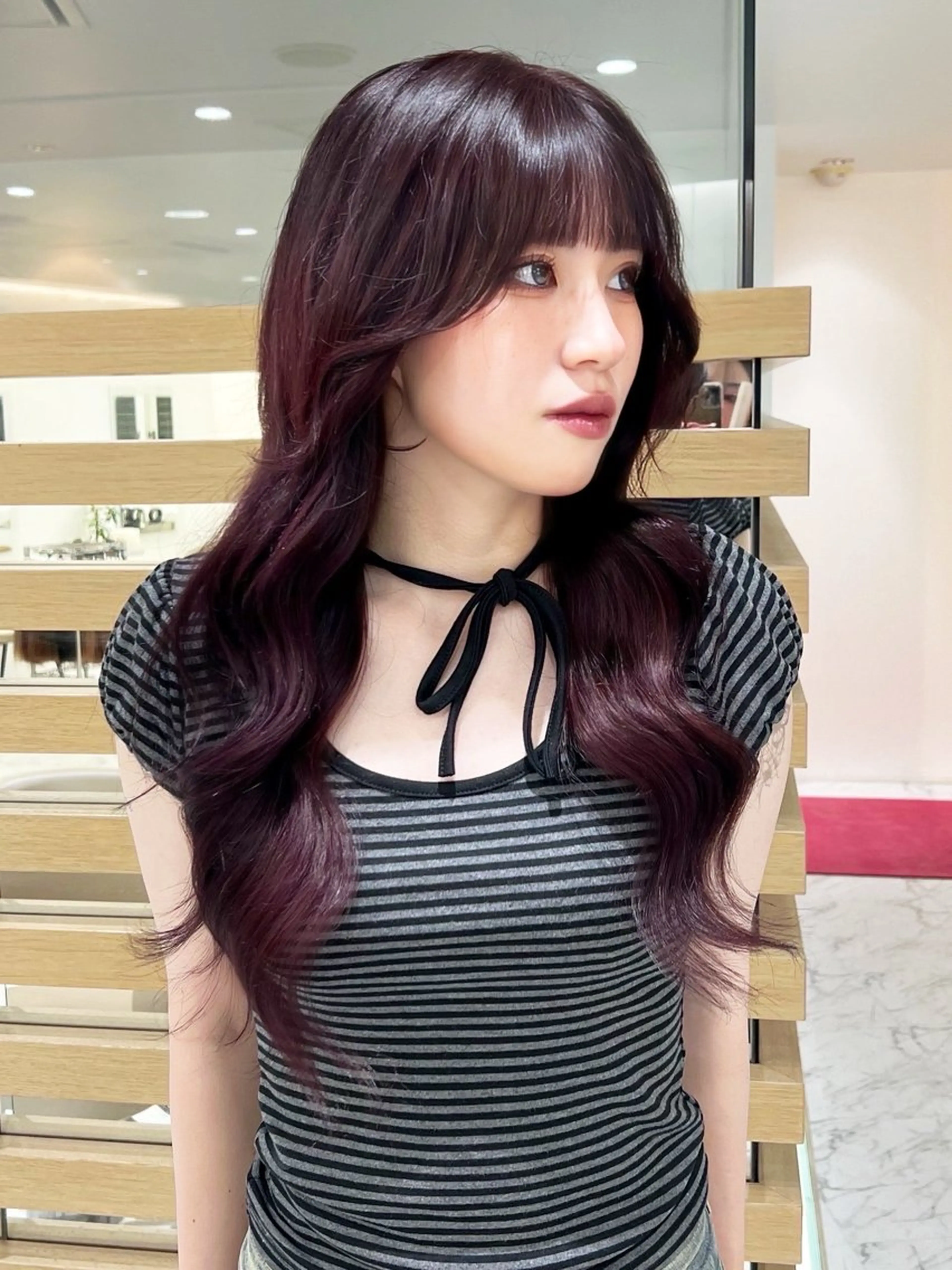 ロング カラー エクステ カット ヘアカラー エクステ 🫧アンドヘルシー MACOのマツエク・マツパデザイン