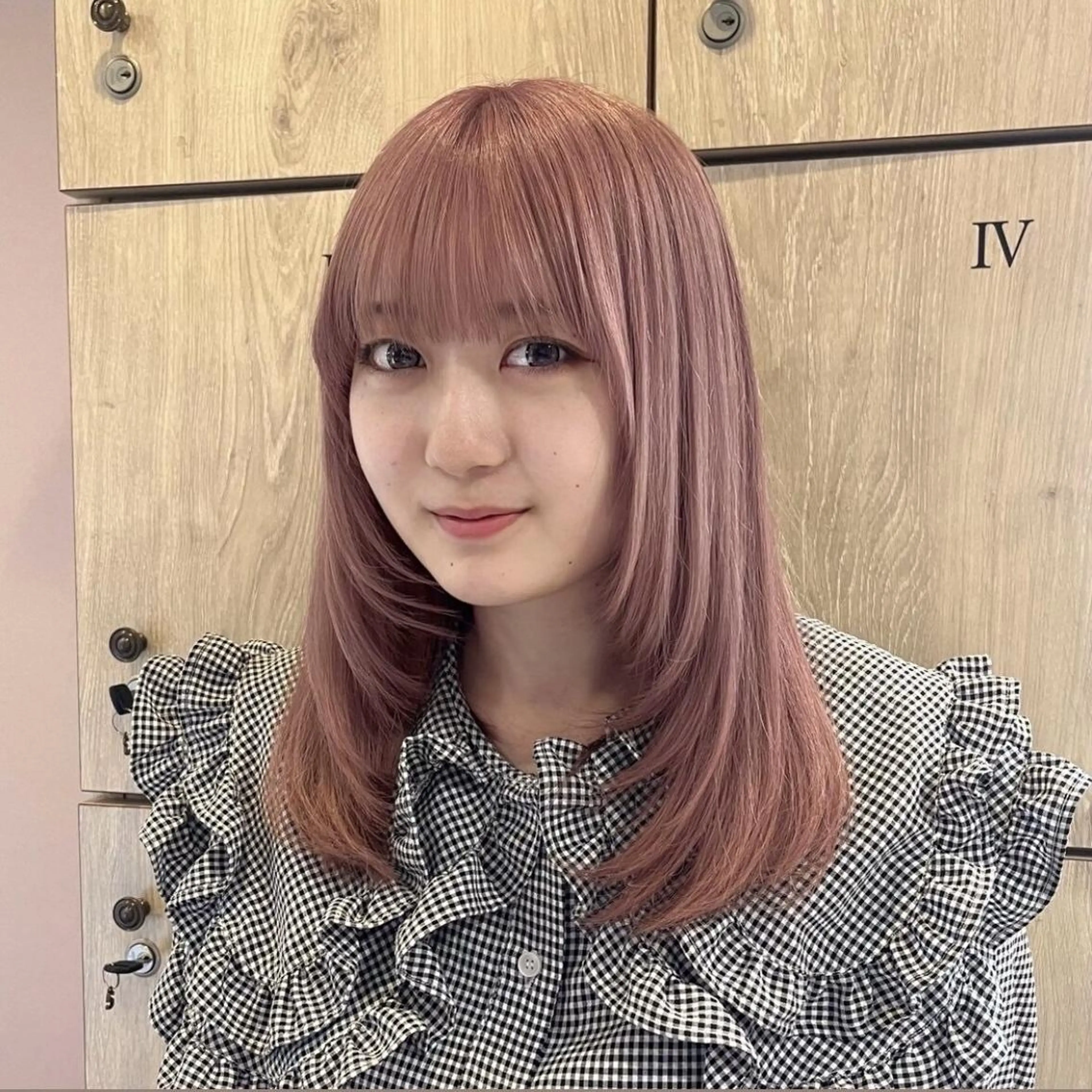 ミディアム ボブ ハイライト 髪質改善 韓国風ヘア レイヤーカット .5 by SOLEIL藤沢店のヘアスタイル