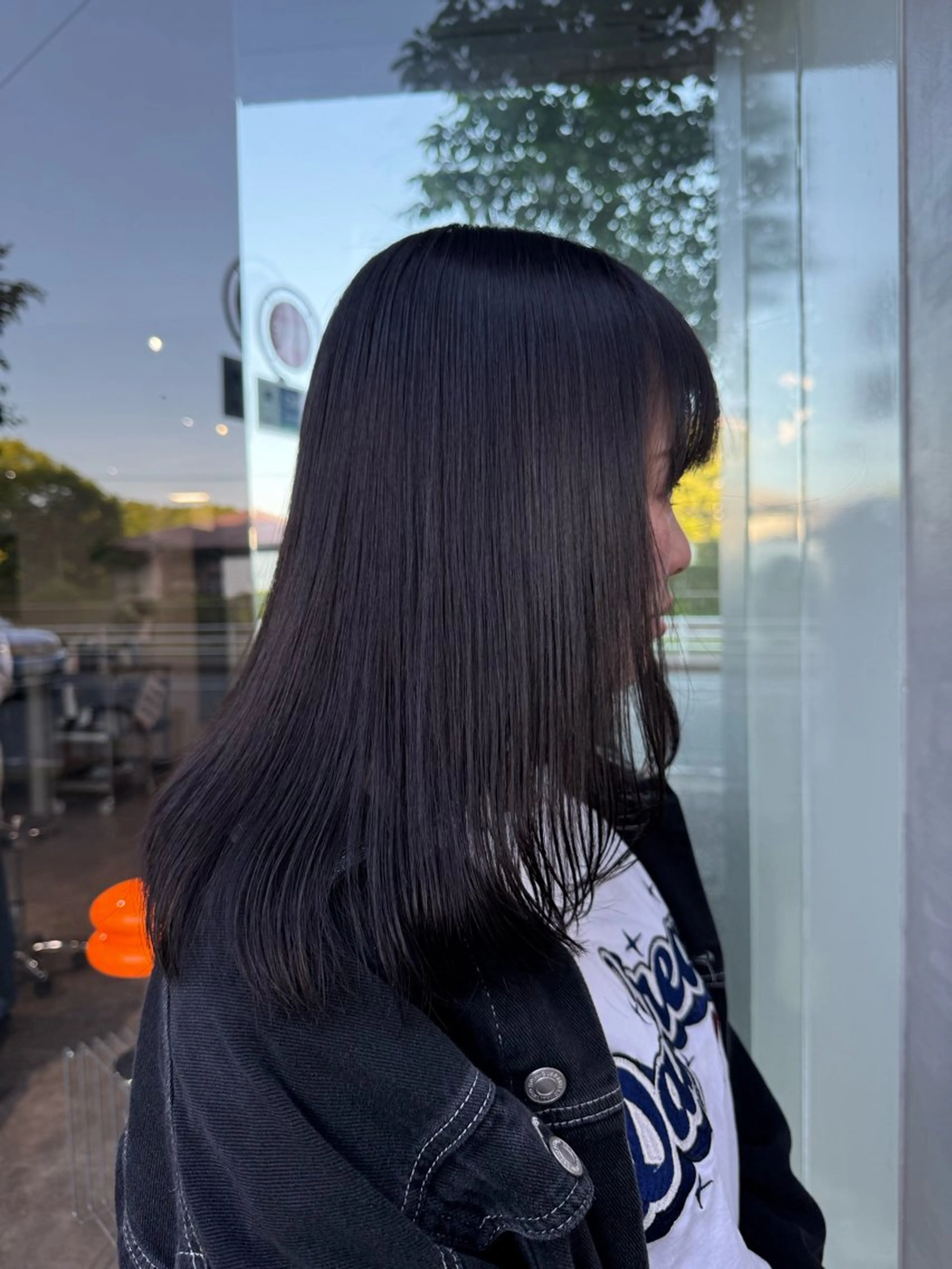 セミロング ヘアカラー qpulaあいみ 透明感カラーのヘアスタイル