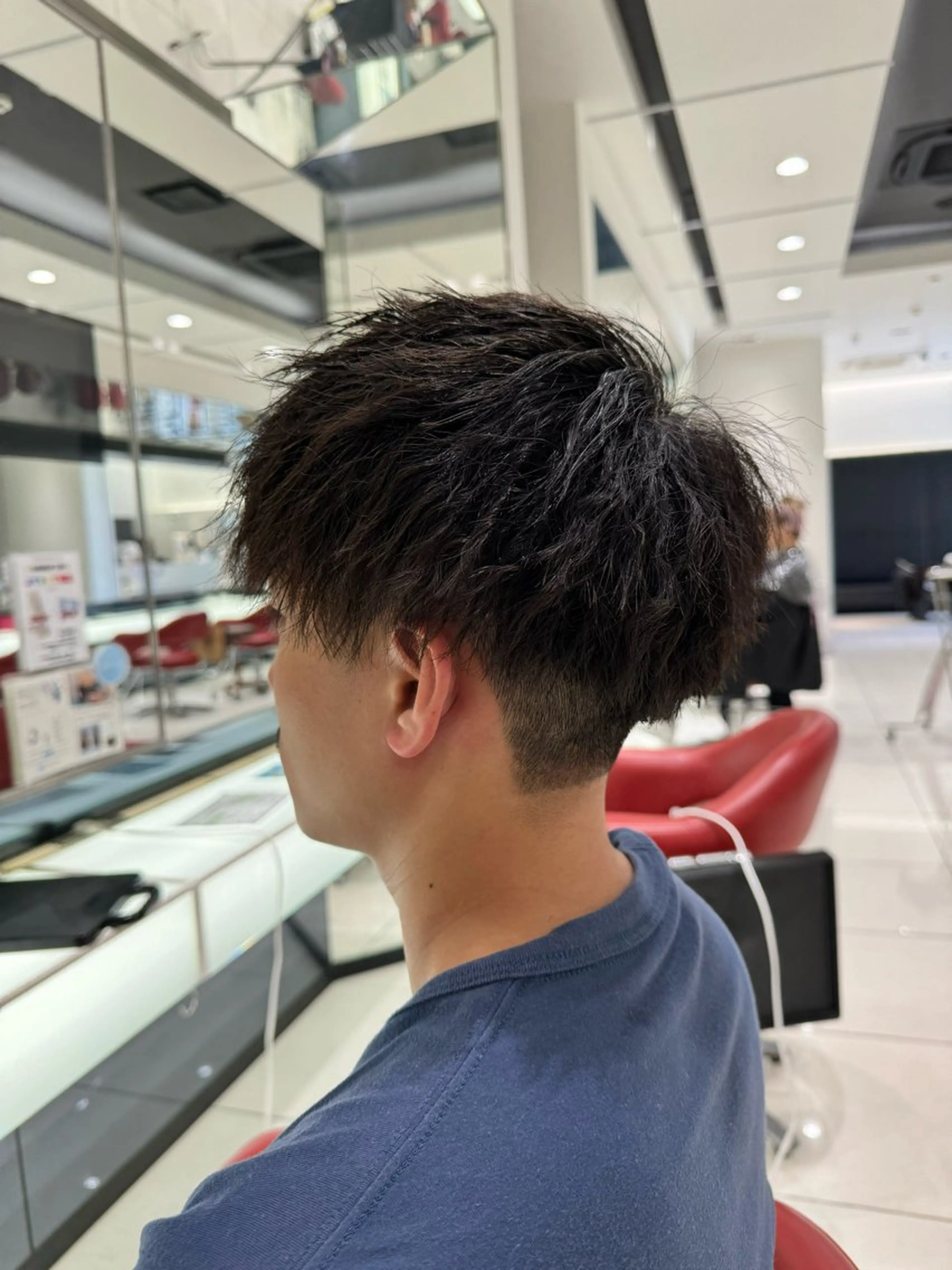 ミディアム ミディアムパーマ カット パーマ トリートメント メンズ/メンズパーマ 服部太地のヘアスタイル