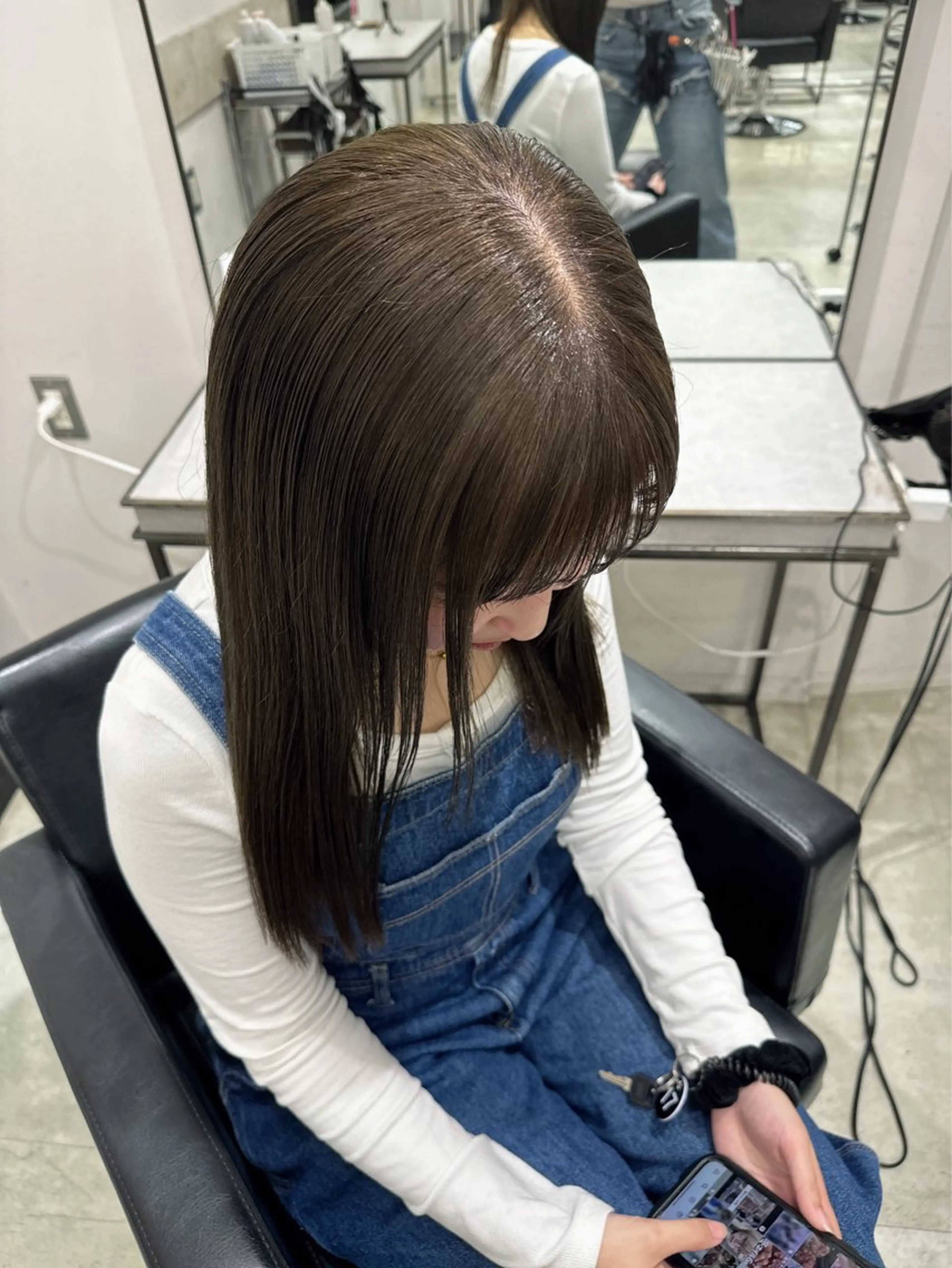 ロング カラー ベージュカラー ブリーチ カット ヘアカラー トリートメント 透明感カラー✨艶髪 制作🌱山根あゆみのヘアスタイル