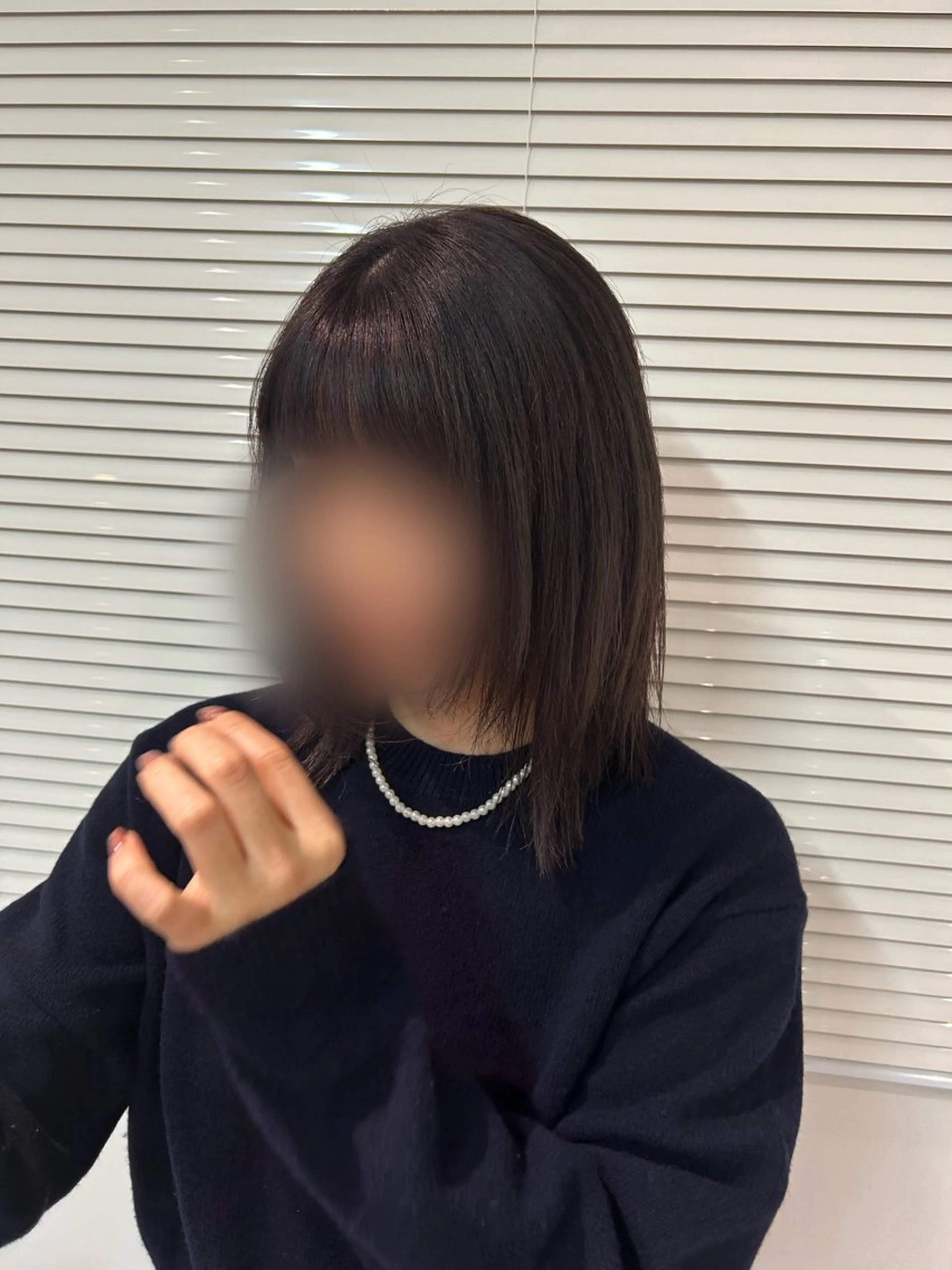 ミディアム カラー マコ @_vral0のヘアスタイル